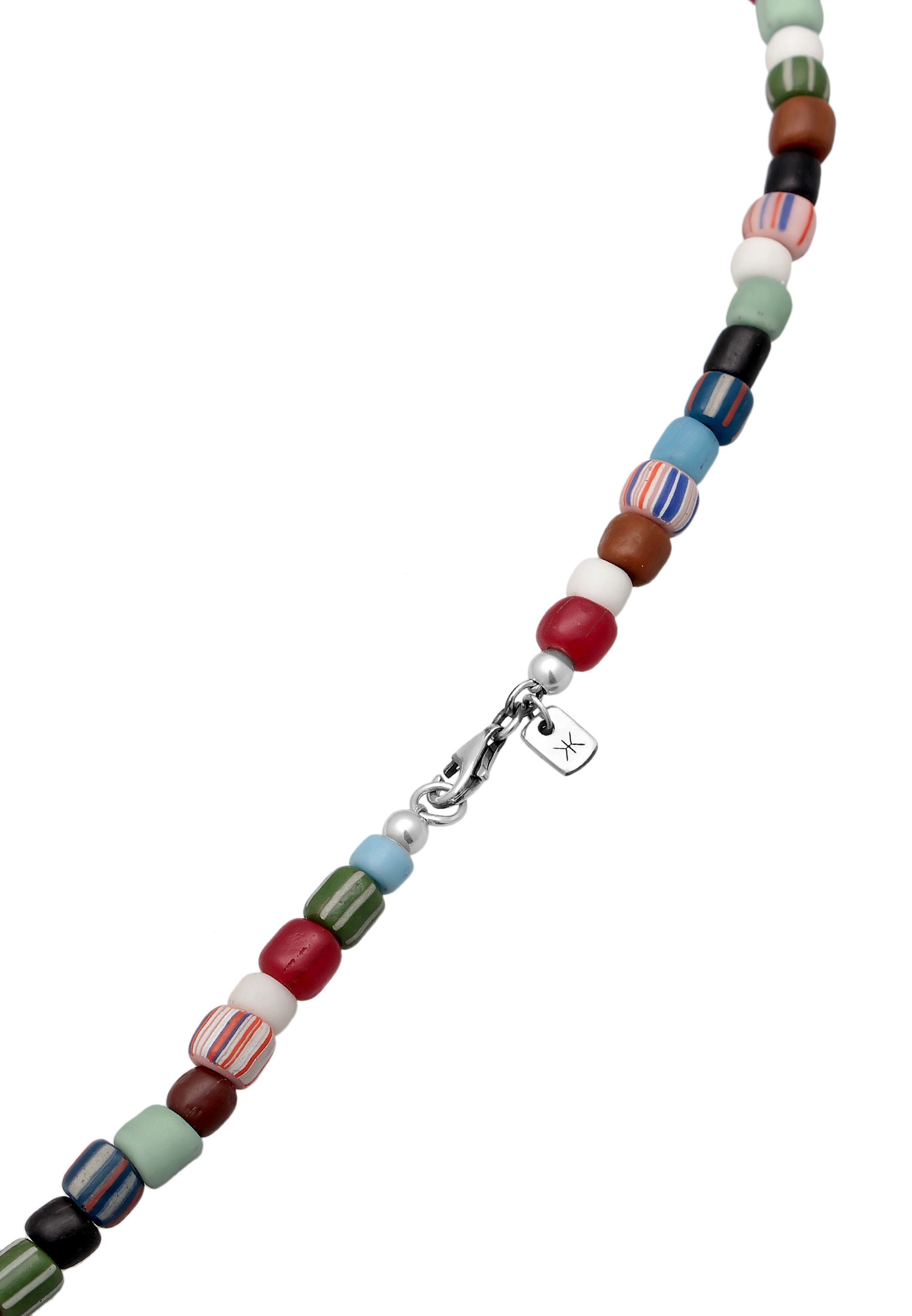 Kuzzoi Silberkette »Halskette Glas Beads Bunt Süßwasserperlen 925 Silber«