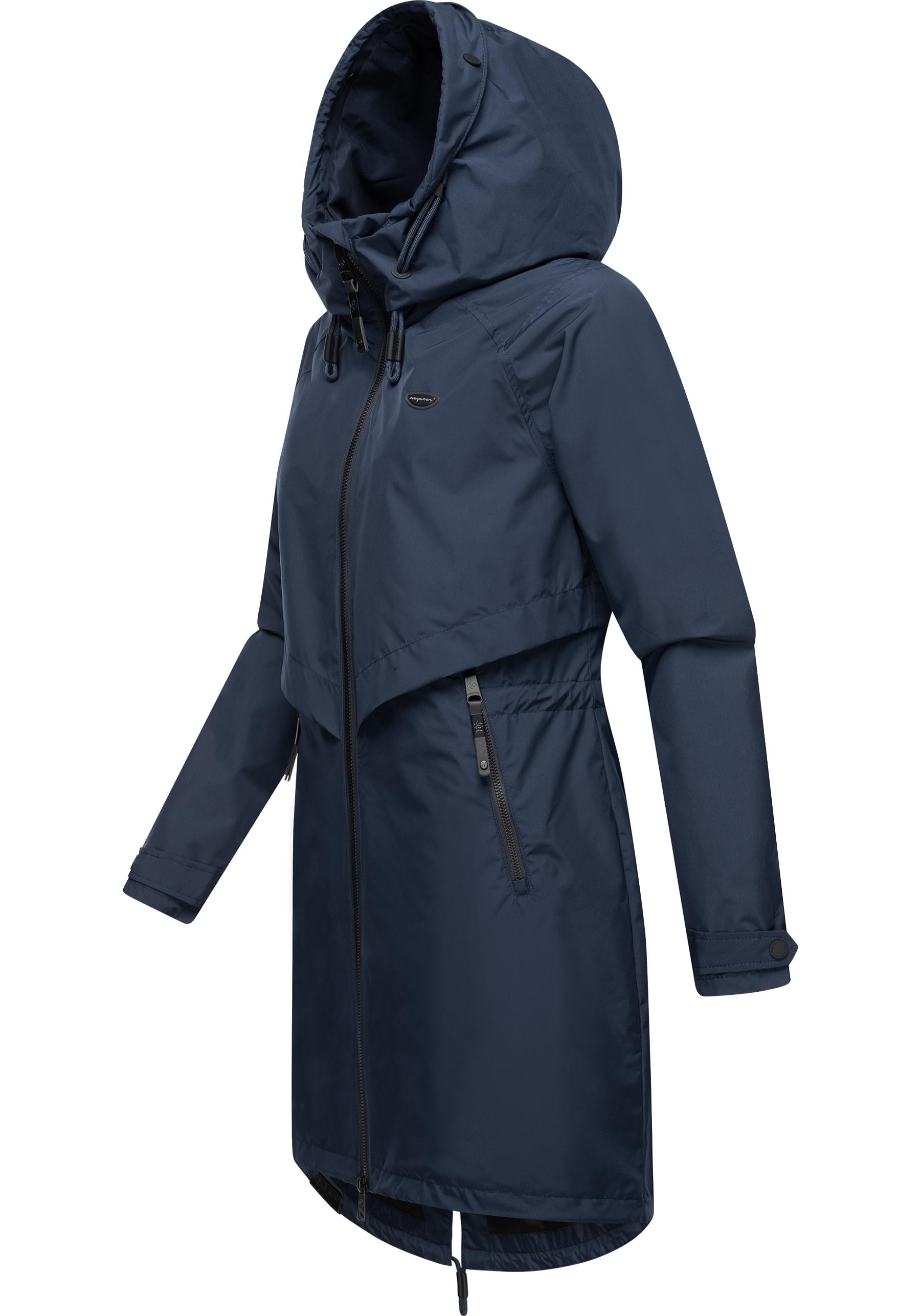 Ragwear Jerseymantel »Frodik«, Wasserdichter oversized Damen Parka für die Übergangszeit