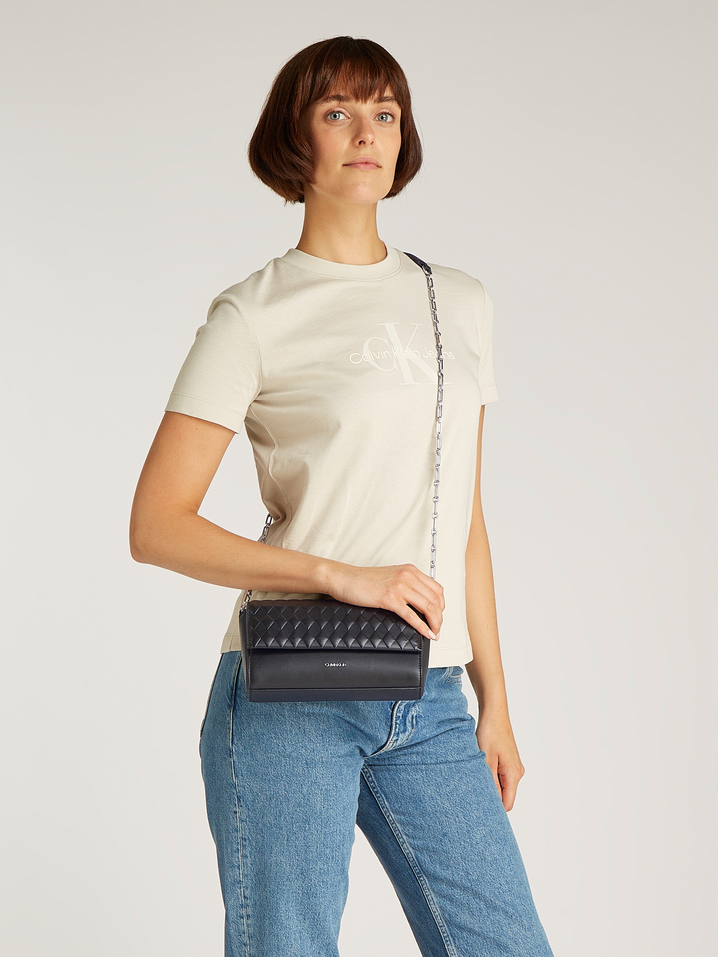 Calvin Klein Schultertasche "MINI QUILT CHAIN MINI CROSSBODY", Abendtasche, günstig online kaufen
