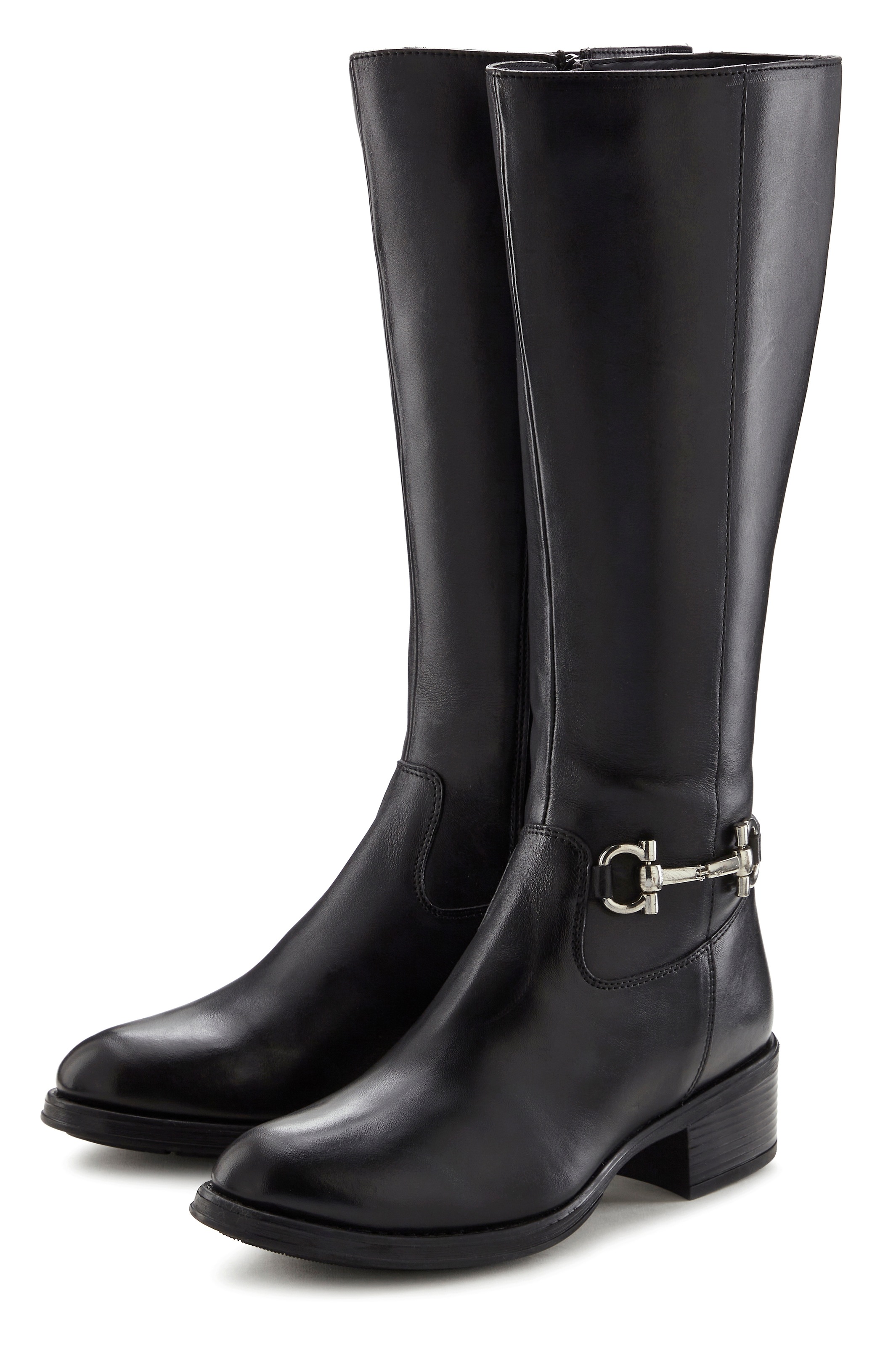 LASCANA Stiefel "Stiefelette" aus Leder mit Langschaft günstig online kaufen