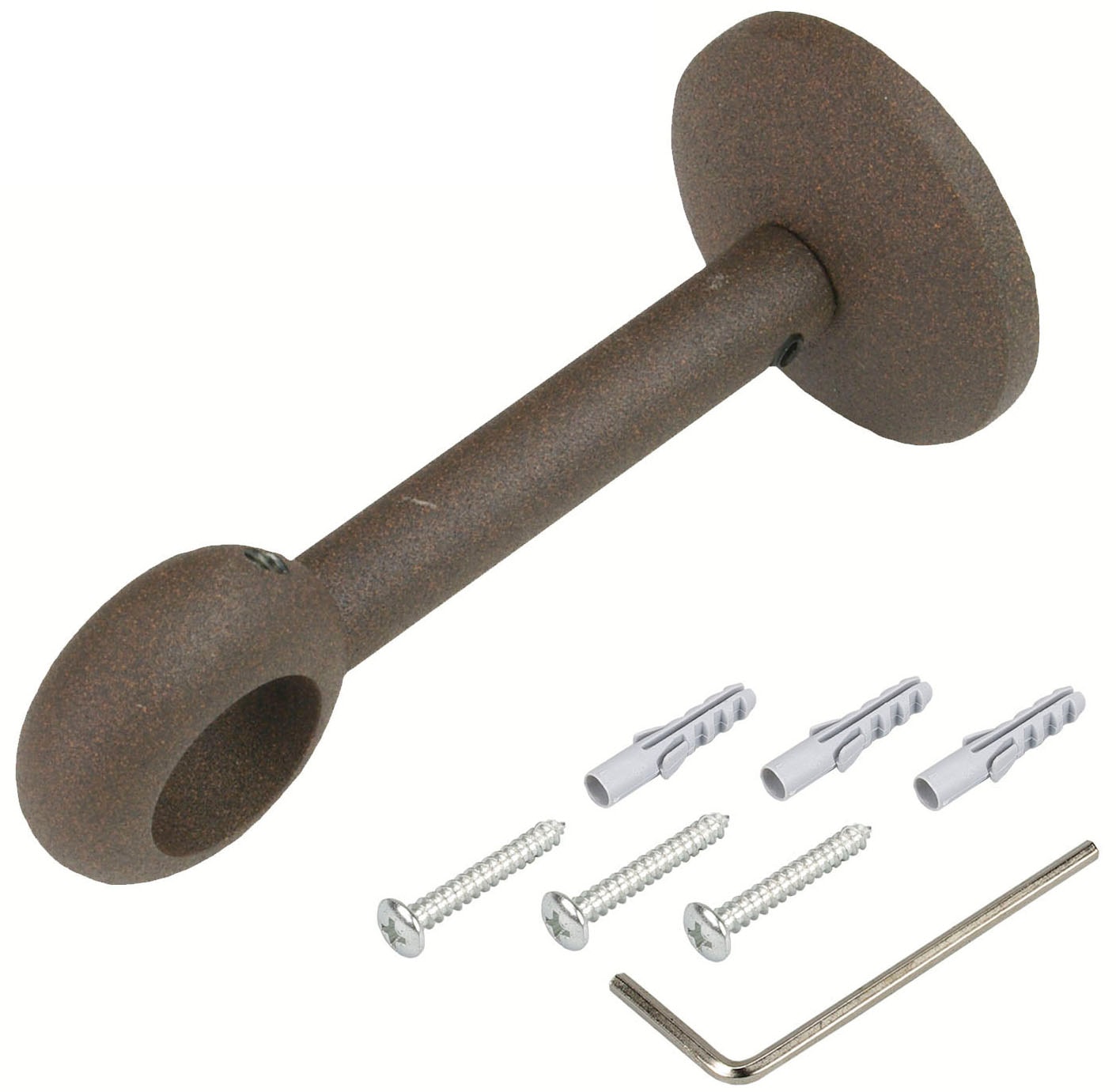 Liedeco Gardinenstangenhalter »Träger, Wandhalter 1-läufig "Esperanca" für 16 mm Stangen«, (1 St.), Träger, Wandhalter