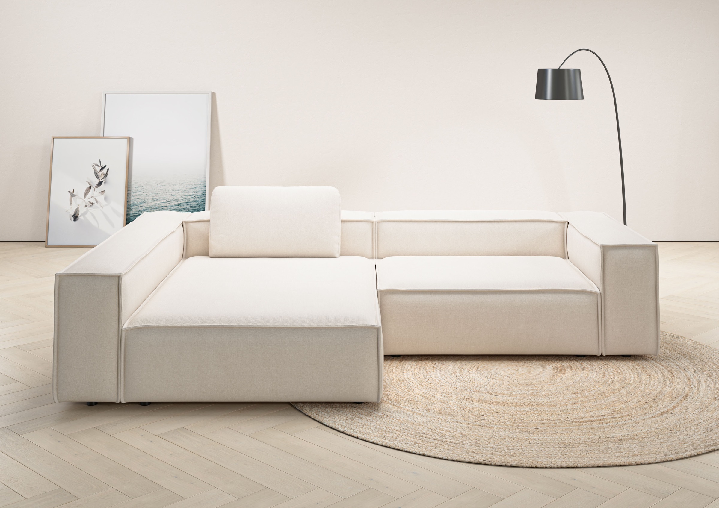 Places of Style Ecksofa "Watertown, moderne XXL L-Form, 306 cm breit", Komf günstig online kaufen