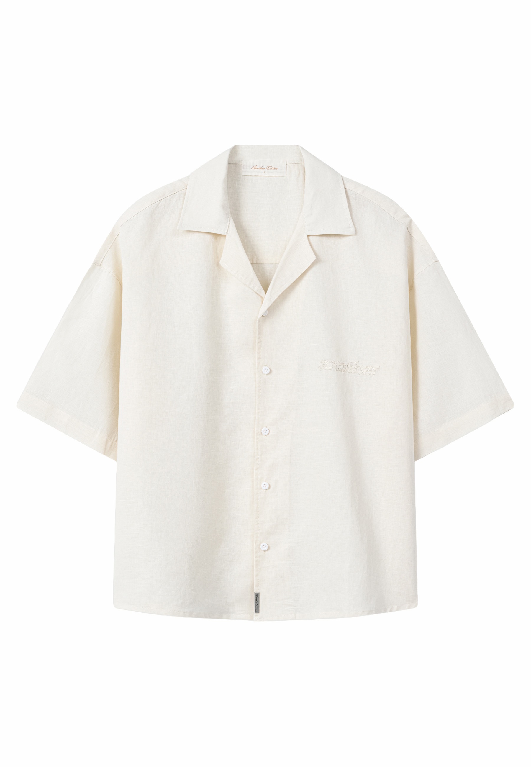 Another Cotton Lab Kurzarmshirt "Another Cotton Lab Another Linen Short Sleeve Shirt" 1