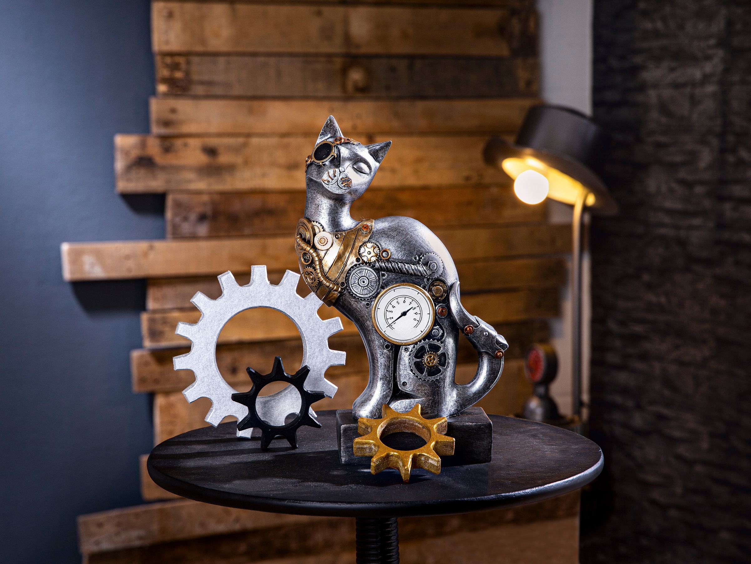 Casablanca by Gilde Tierfigur »Skulptur Steampunk Cat«