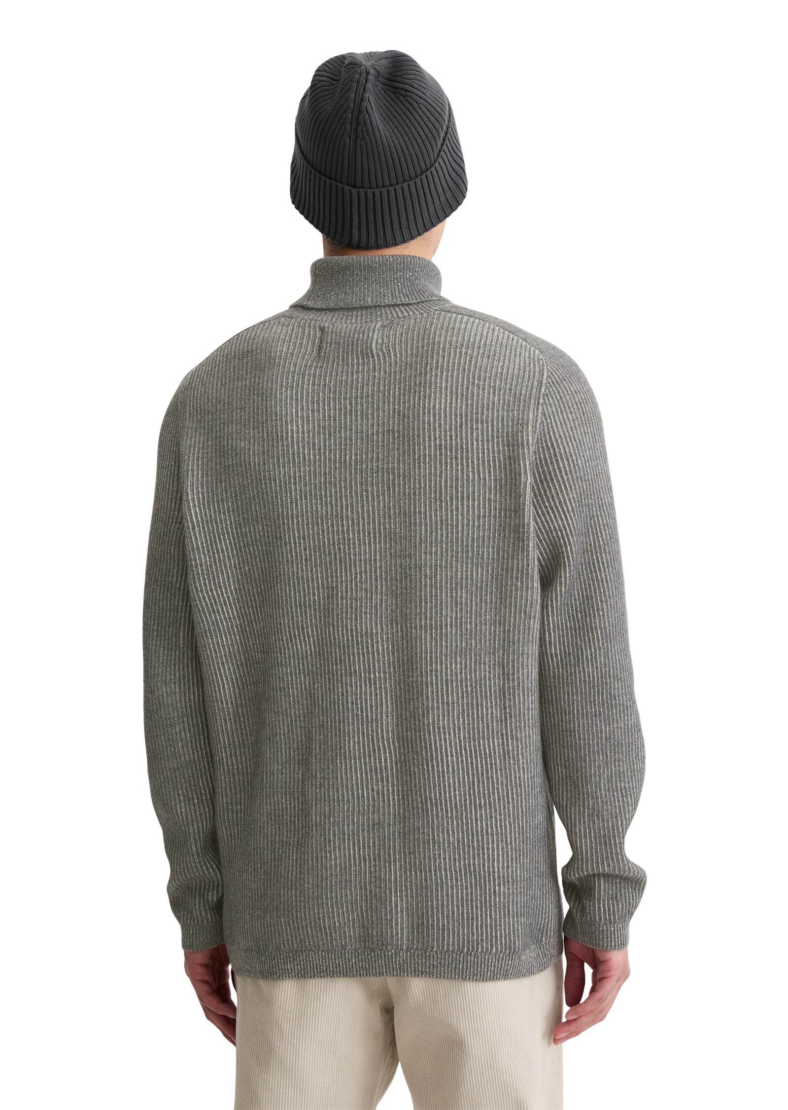 Marc OPolo Rollkragenpullover aus Baumwoll-Schurwoll-Mix, regular fit, Bi-C günstig online kaufen