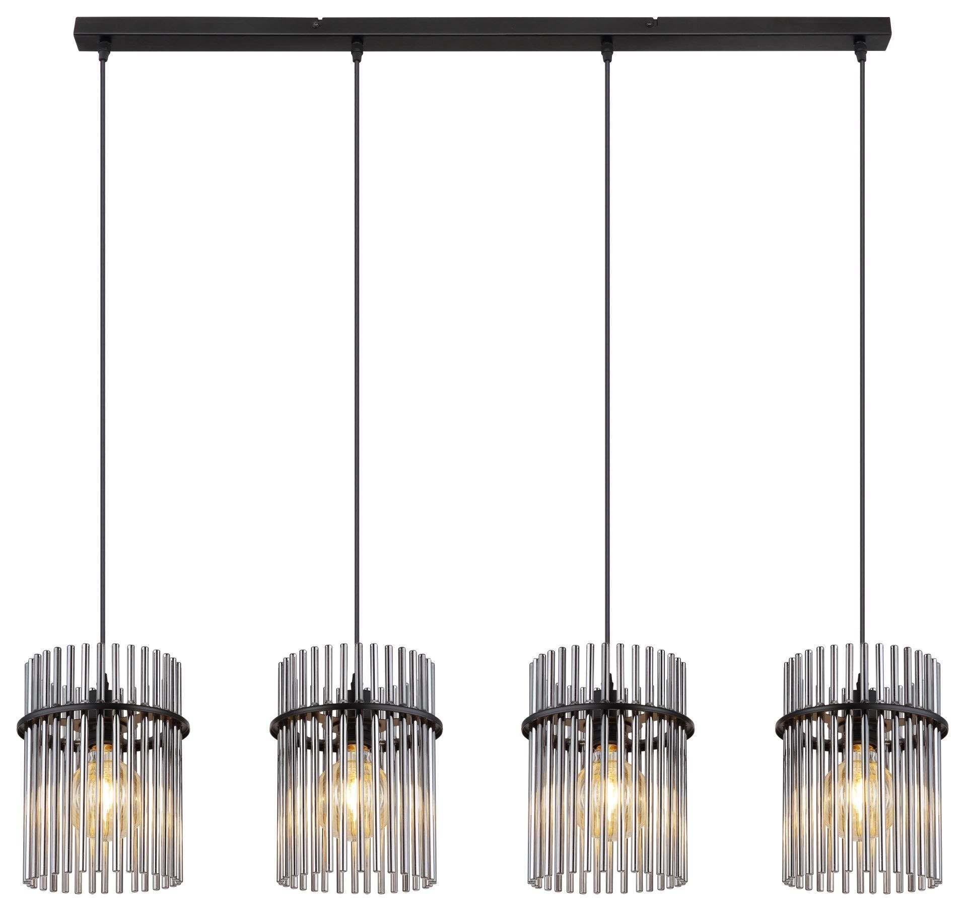 GLOBO LIGHTING Pendelleuchte »GORLEY«, Leuchtmittel E27 | ohne Leuchtmittel, Design Glasstäbe, Deckenlampe, Wohnzimmer, Esszimmer, Hängeleuchte