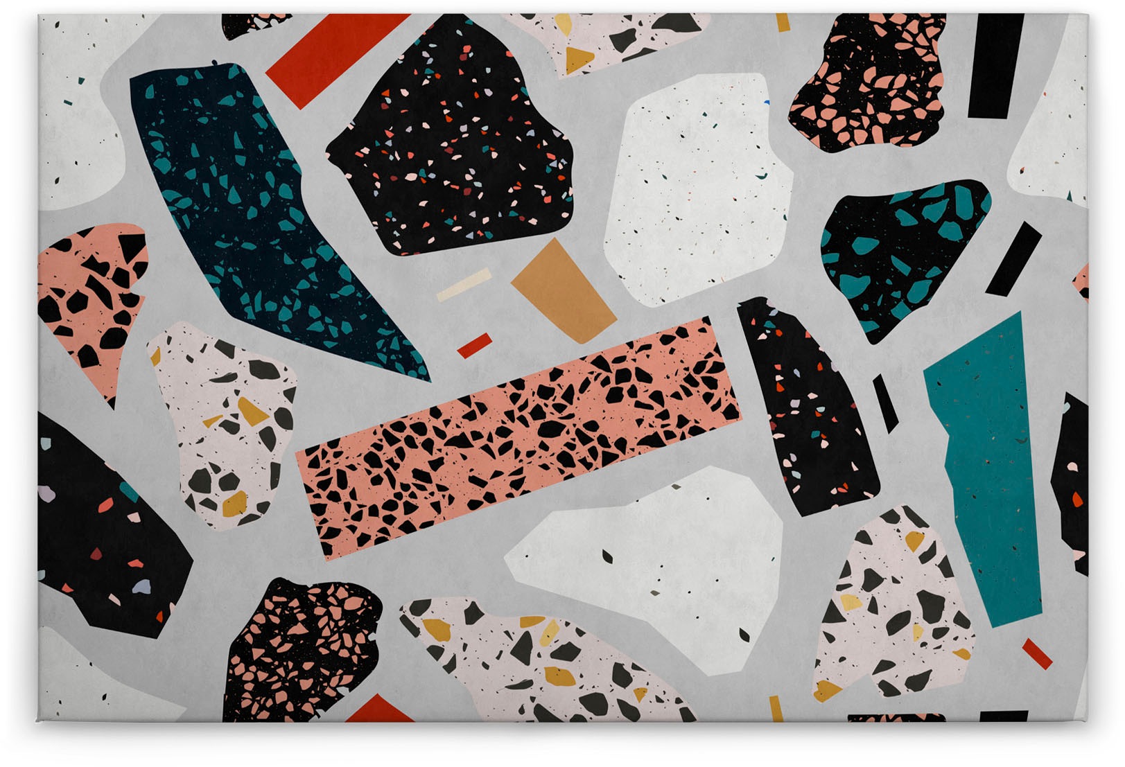 A.S. Création Leinwandbild "terrazzo", Abstrakt, (1 St.), Keilrahmen Bild A günstig online kaufen