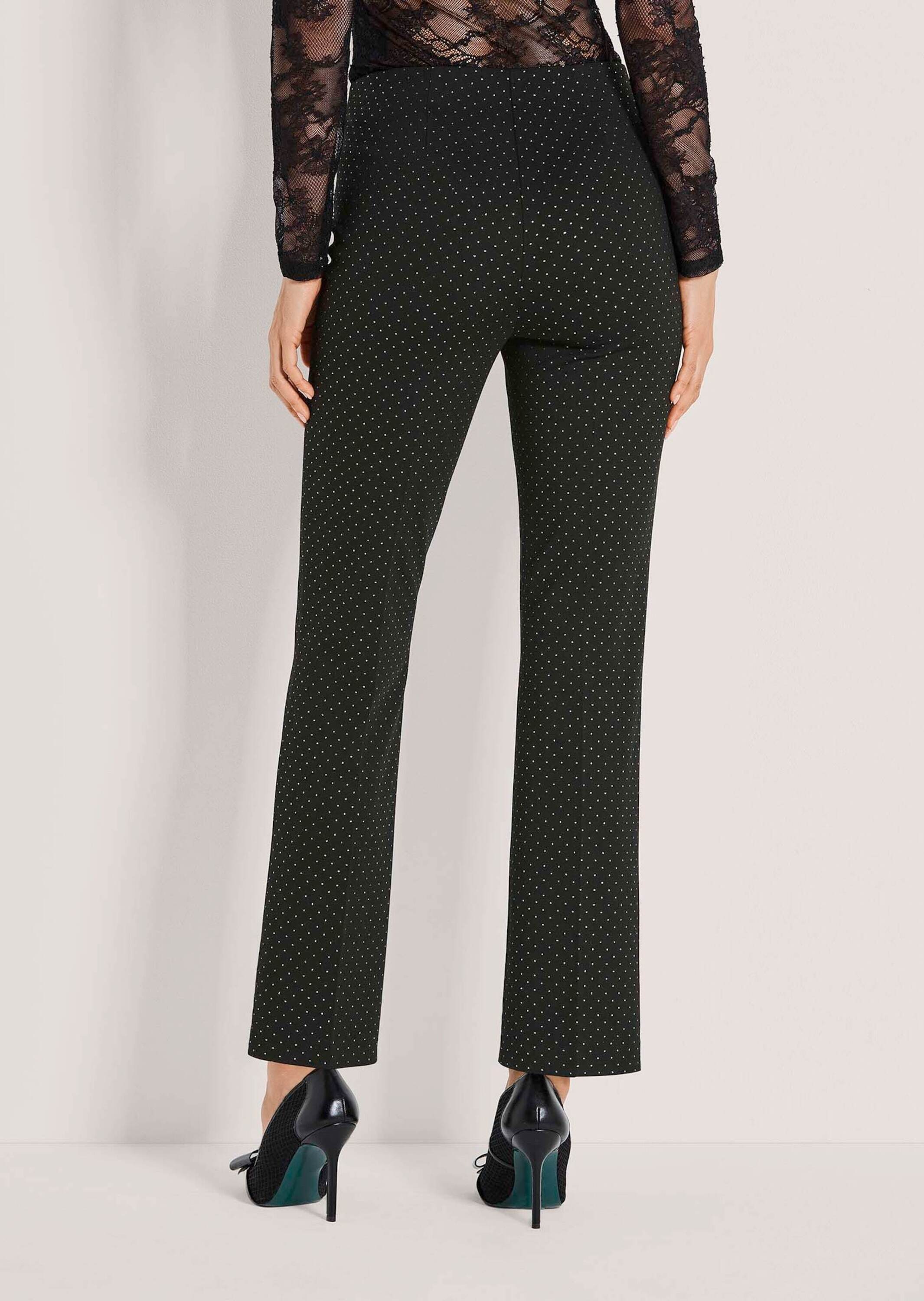 MADELEINE Leggings »Jerseyhose Glitzer Jerseyhose mit weitem Bein«