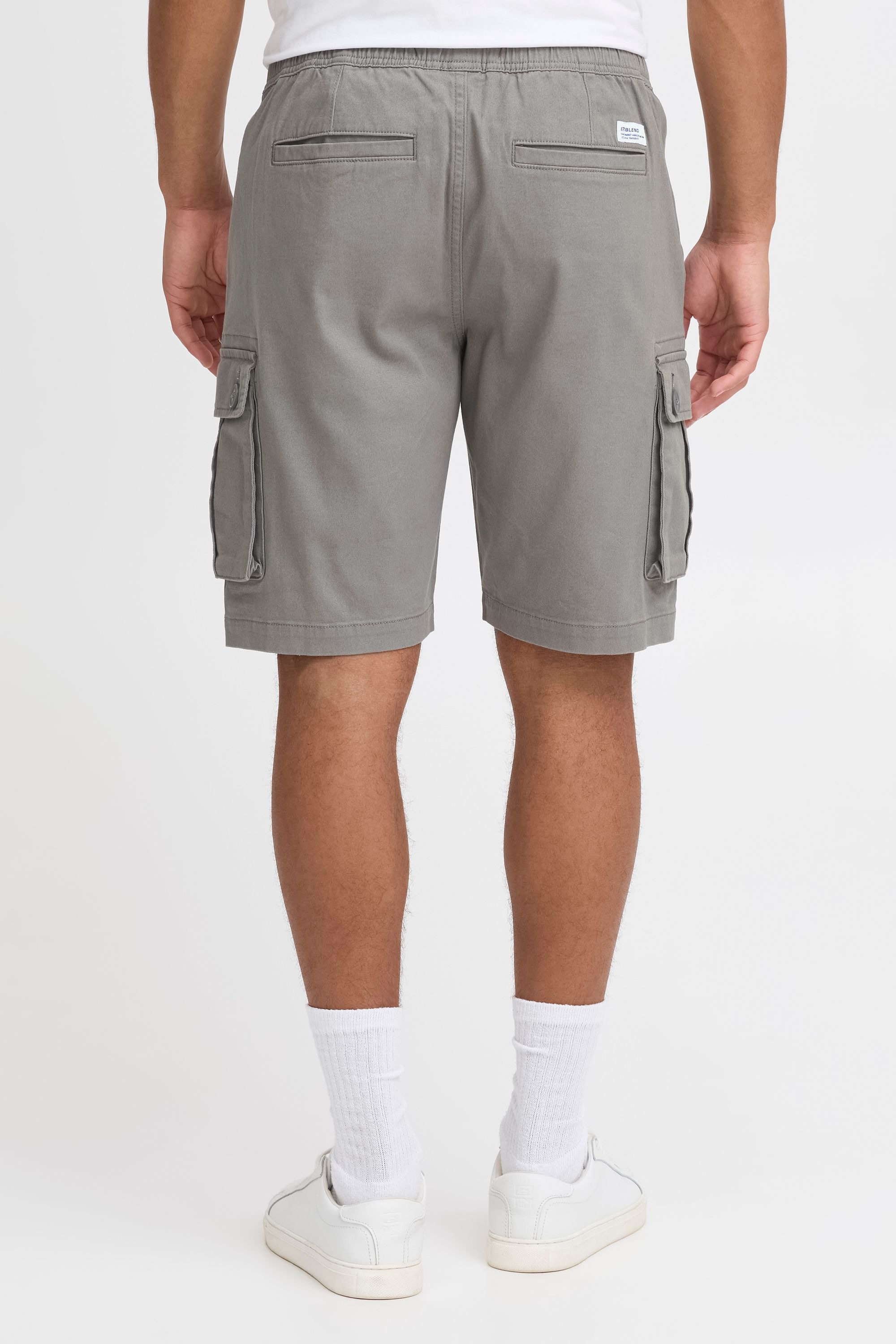 Cargoshorts BLEND "Cargoshorts BHMBHKVALLE", Herren, Gr. S, N-Gr, grau (pewter), Obermaterial: 99% Baumwolle CO. 1% Elasthan EL., Hosen 6