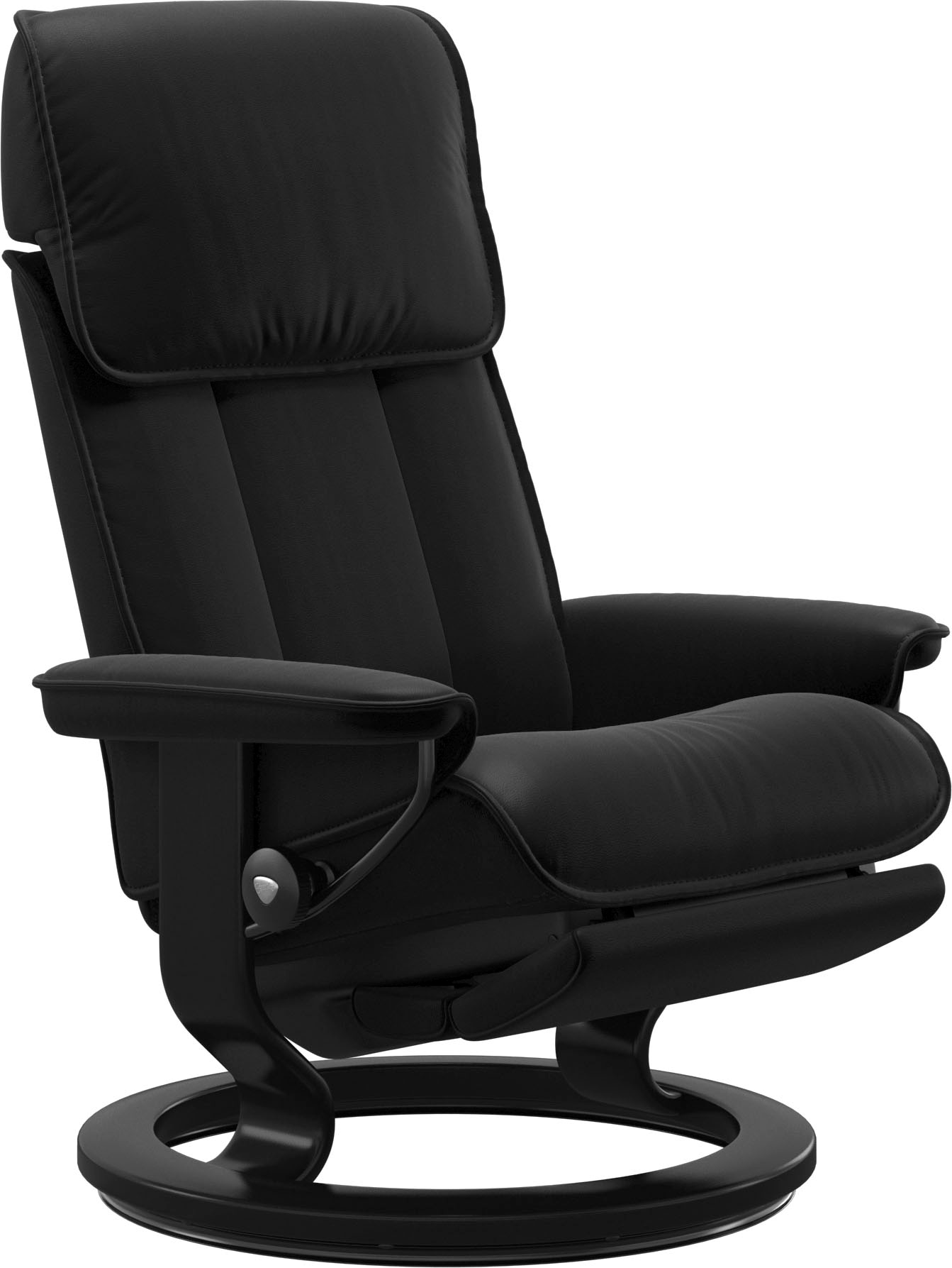 Stressless Relaxsessel "Admiral", verstellbar, optional 2-motorisch, Größe M & L, Gestell Schwarz