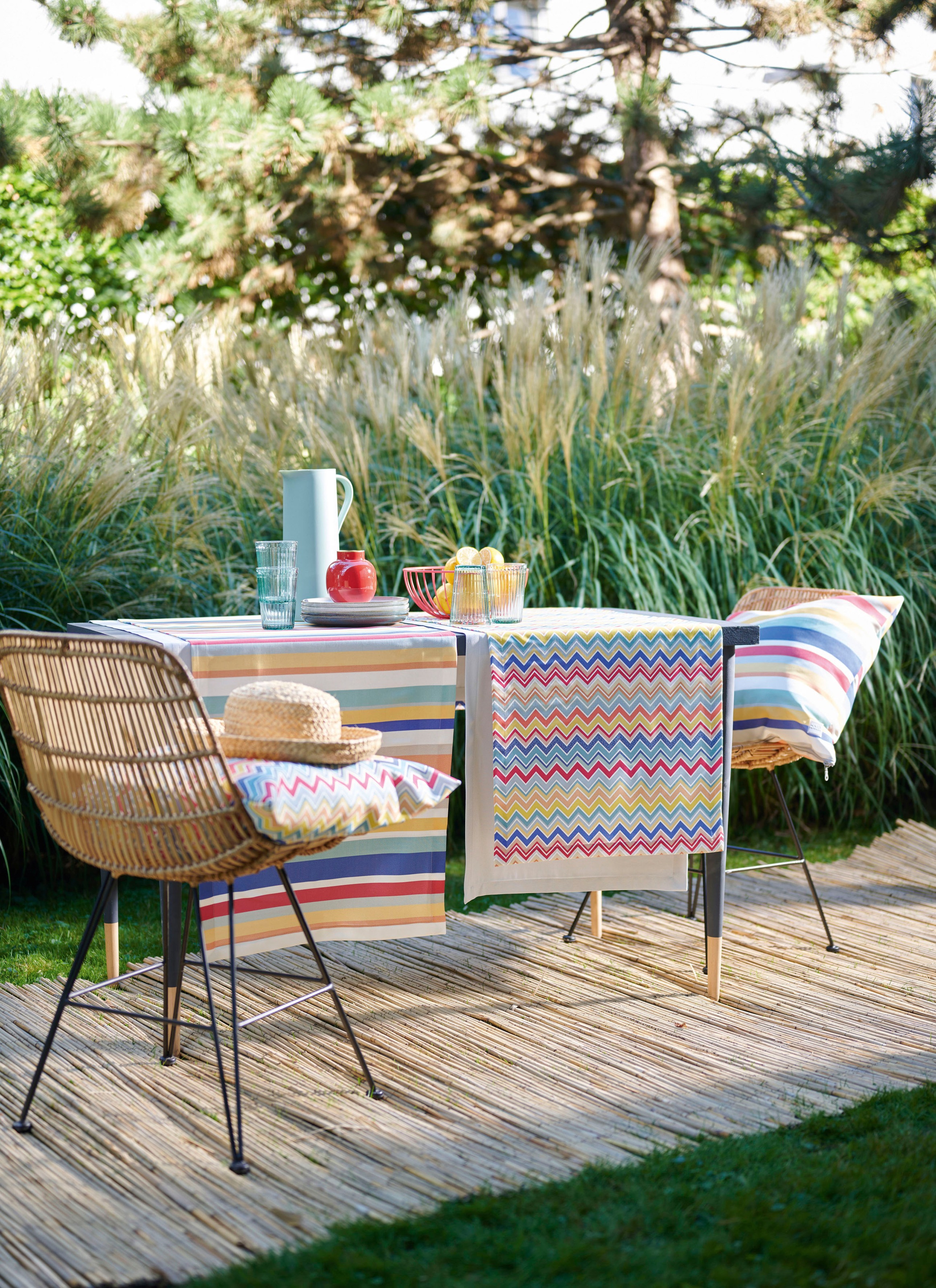 APELT Tischläufer "3902 OUTDOOR, Sommerdeko, Sommer" Digitaldruck, Zick-Zac günstig online kaufen