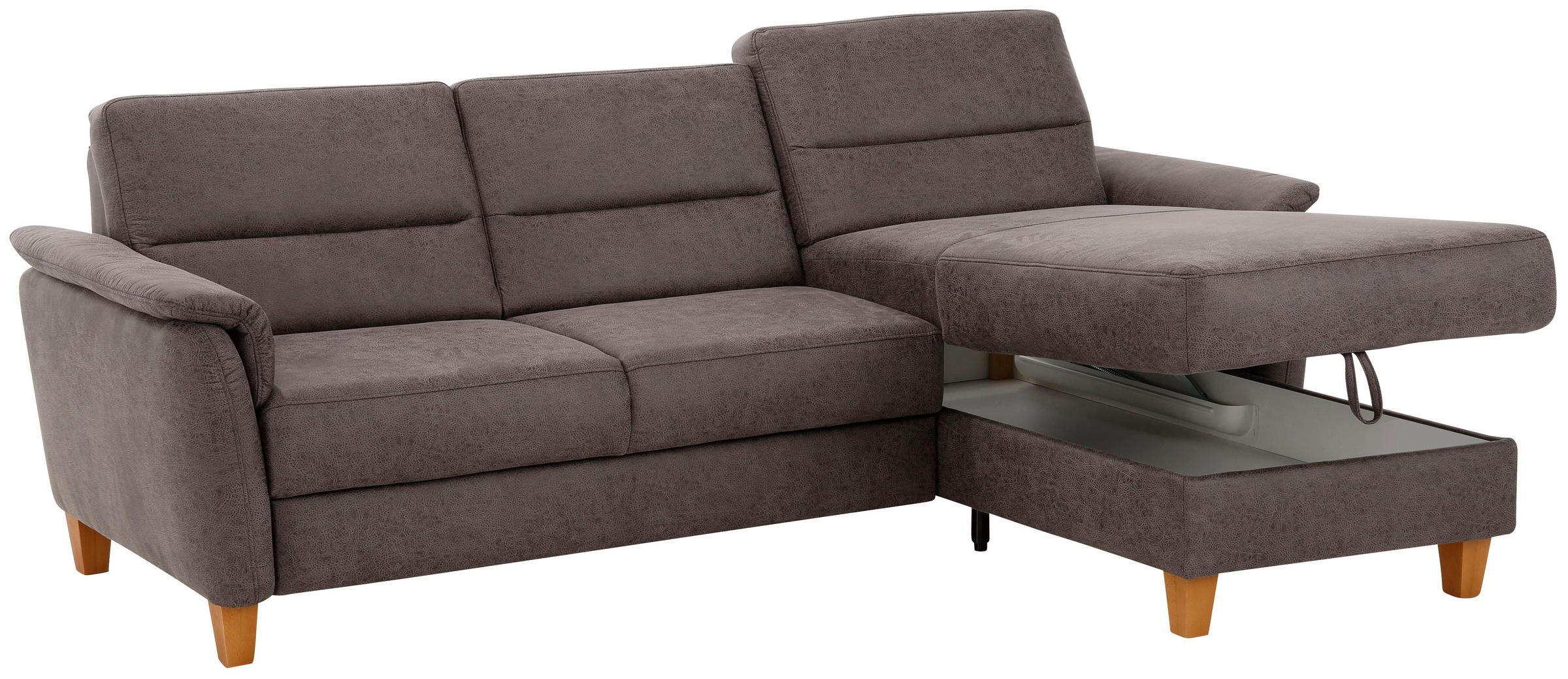 Home affaire Ecksofa »Palmera L-Form«, Federkern, wahlweise mit Bettfunktion und mit/ohne Bettkasten