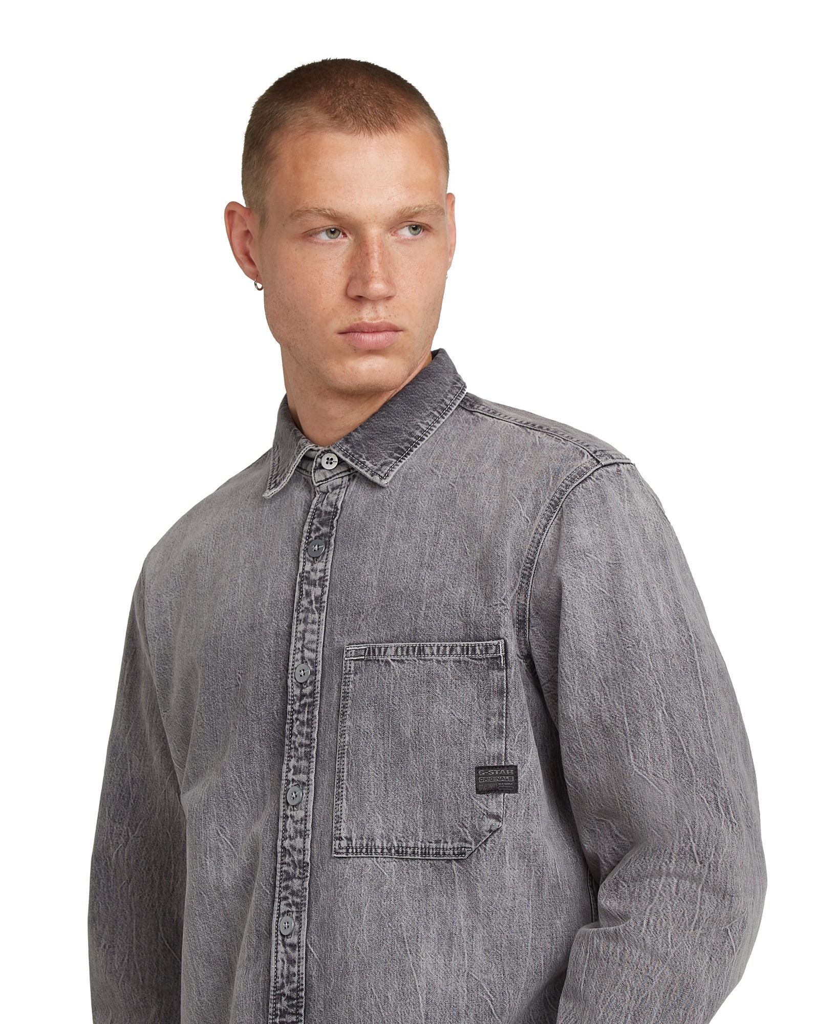 G-STAR Langarmshirt »Regular 1-Pocket Shirt«