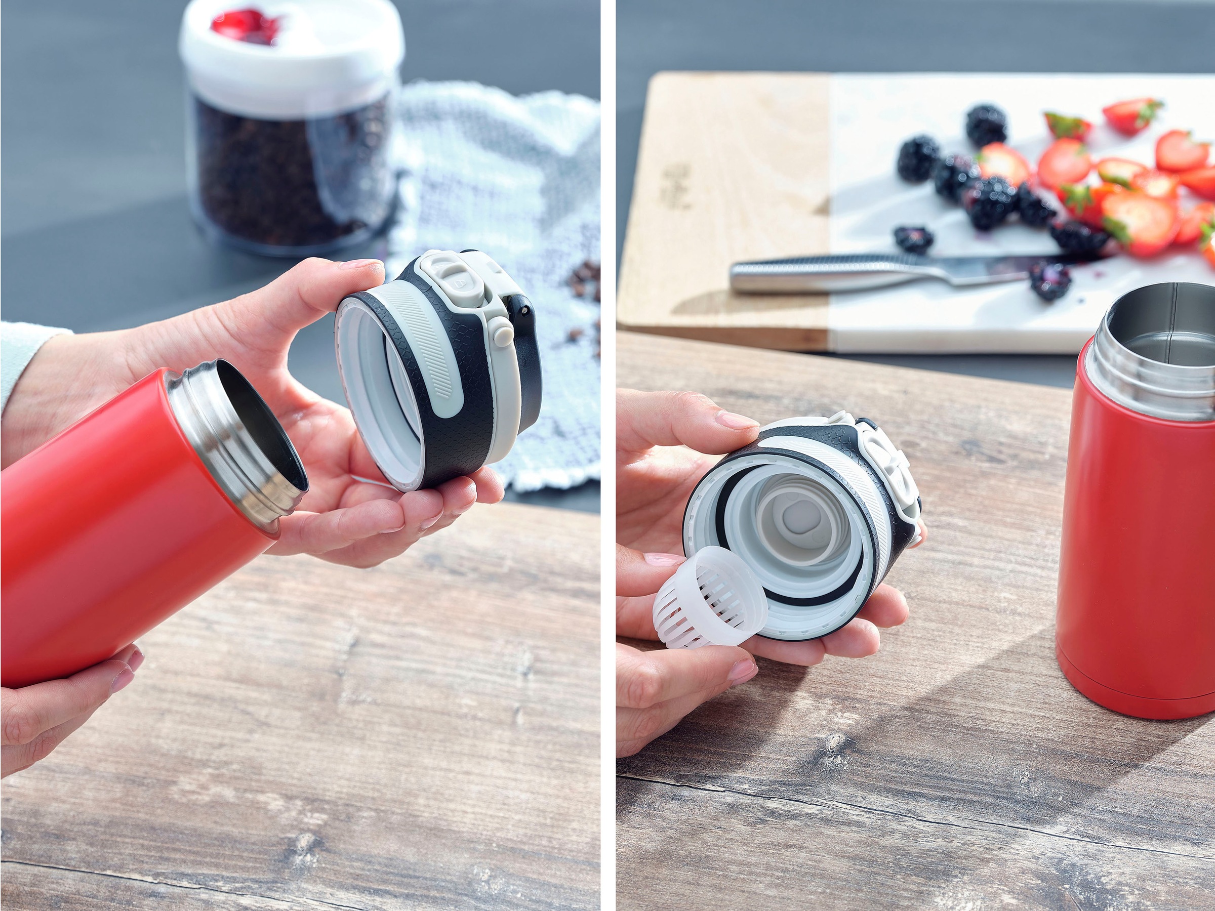 Thumbnail - Leifheit Thermoflasche "Flip" 350 ml