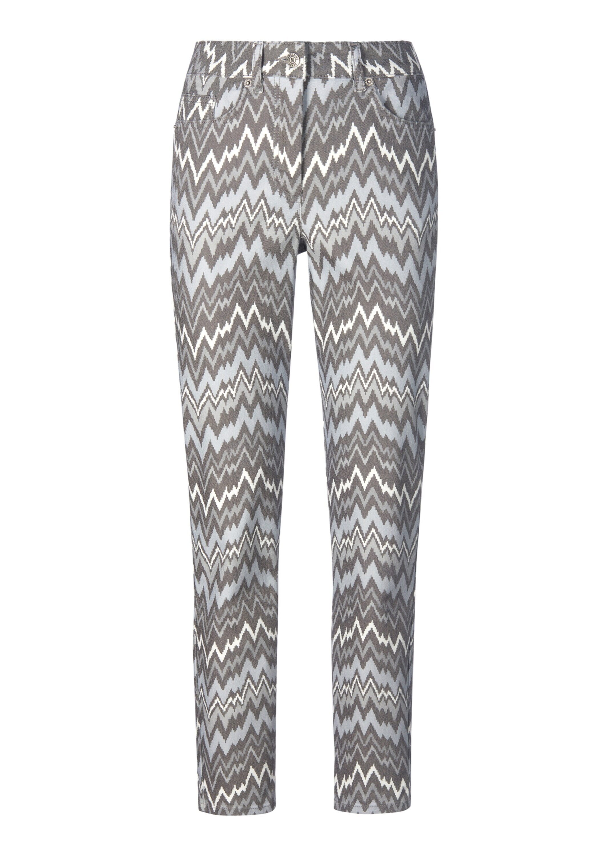 MADELEINE Regular-fit-Jeans "Jeans Bedruckte 5-Pocket-Jeans" günstig online kaufen