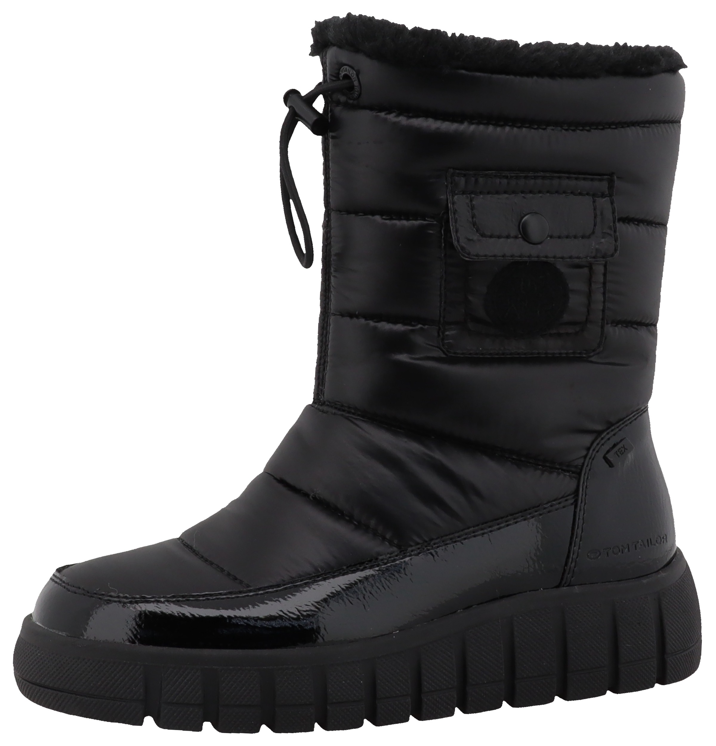 TOM TAILOR Snowboots, Keilabsatz, Winterboots, Winterstiefel mit Innenreißverschluss