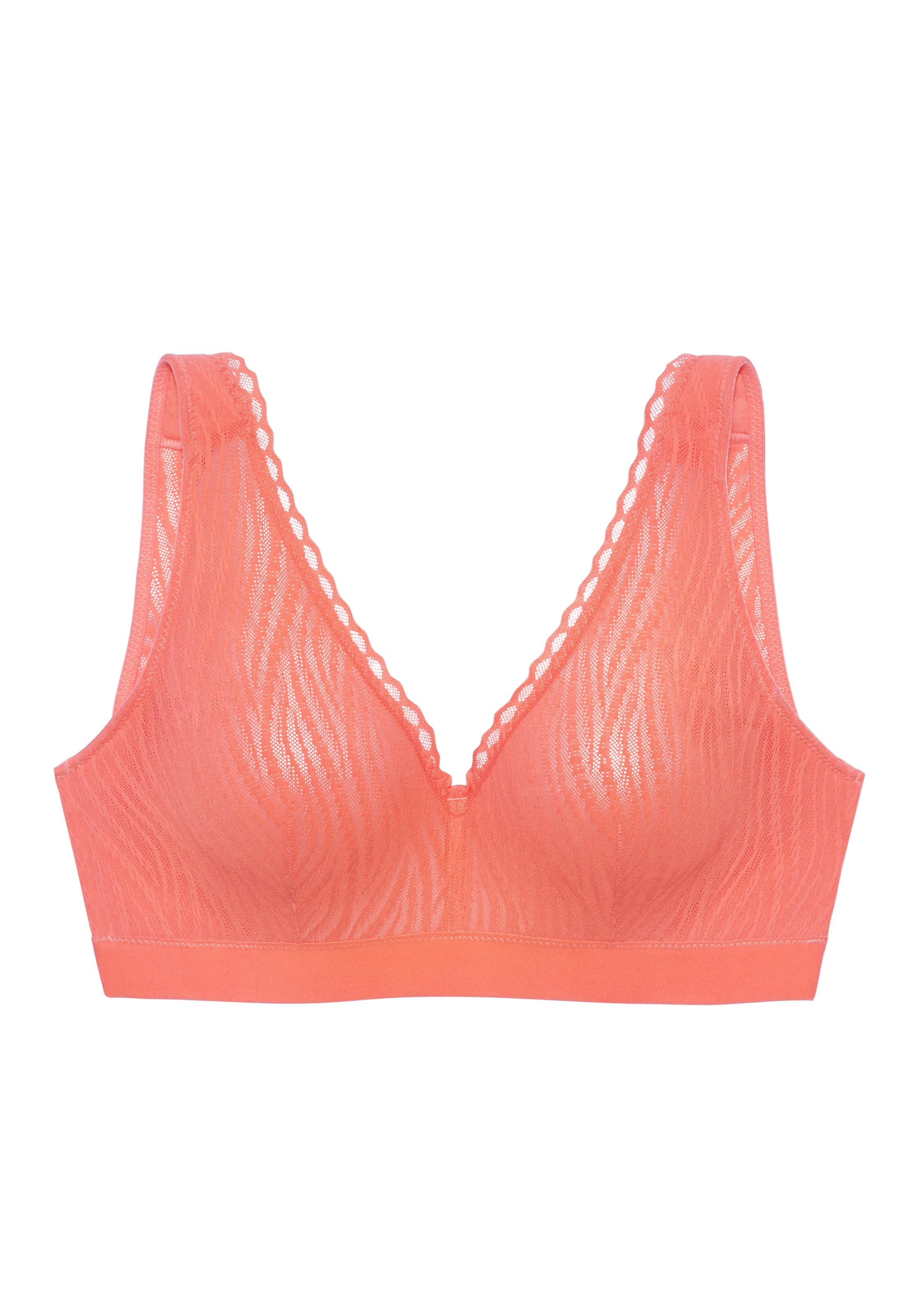 Vivance Entlastungs-BH », Bralette-BH, BH ohne Bügel« aus Spitze mit breiten, wattierten Trägern, bequemer BH, große Größen