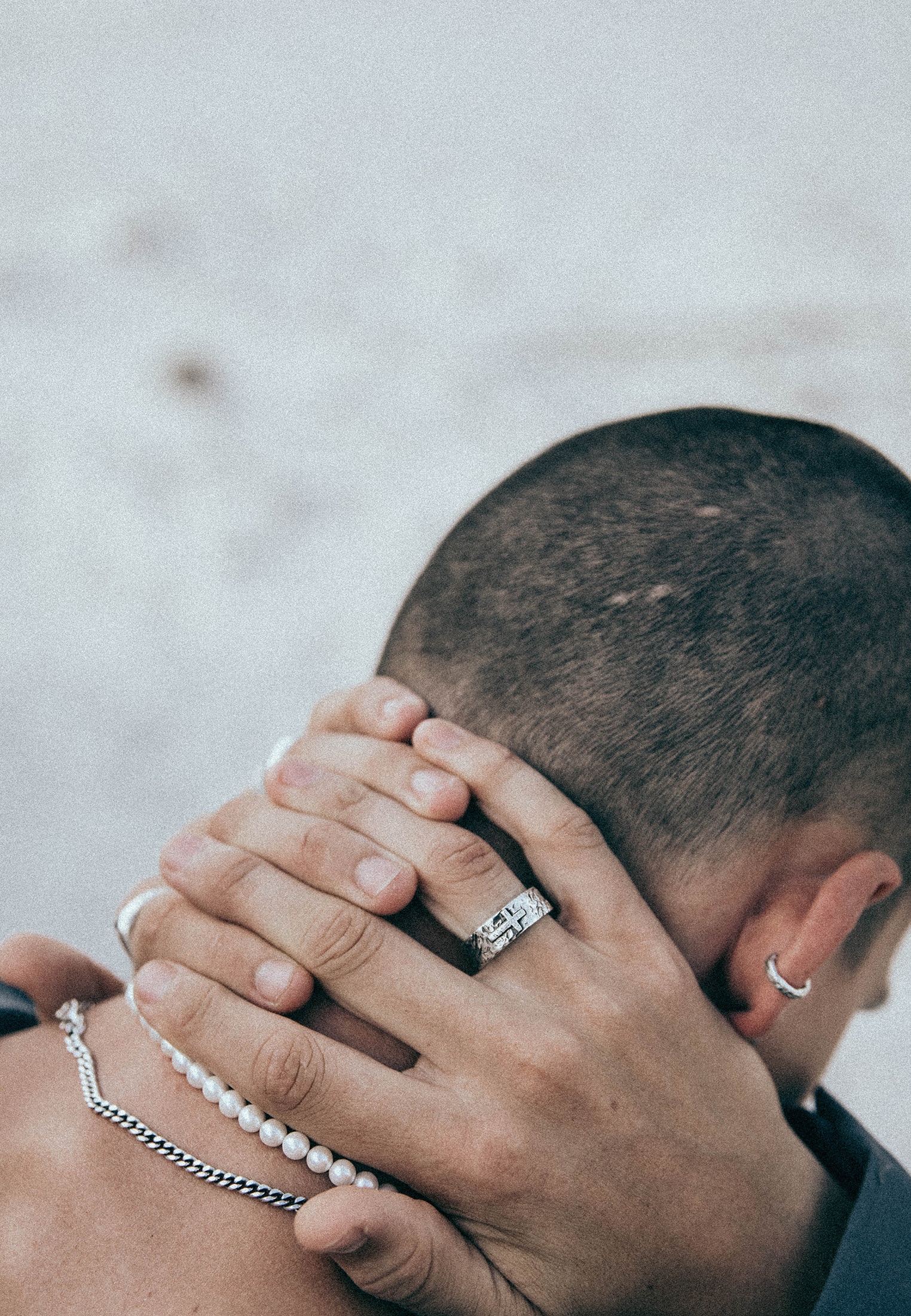 HAZE & GLORY Silberring »Ring Bandring Kreuz 925 Silber«