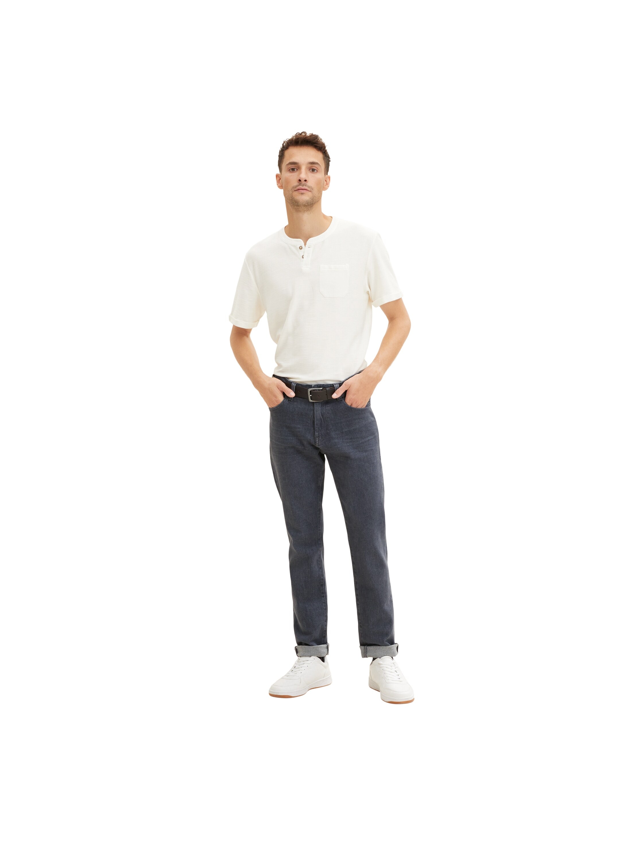 TOM TAILOR Ledergürtel »TTSCOTT«, 3,5 cm breit, Herrengürtel, Jeans und Casual, bis Gr. 120