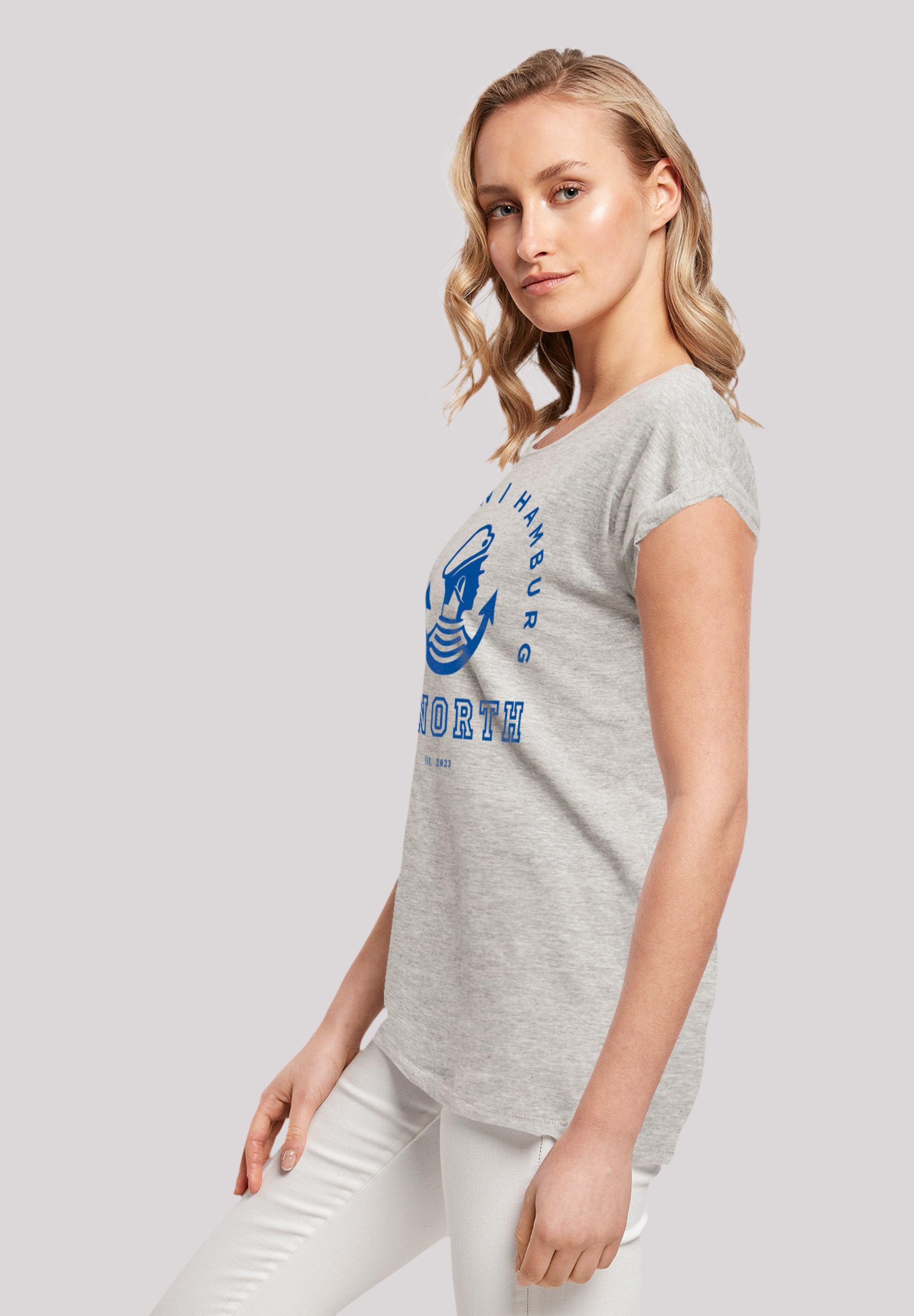 F4NT4STIC T-Shirt »Go North Knut Jan Hamburg Knut Jan Hamburg«, Print