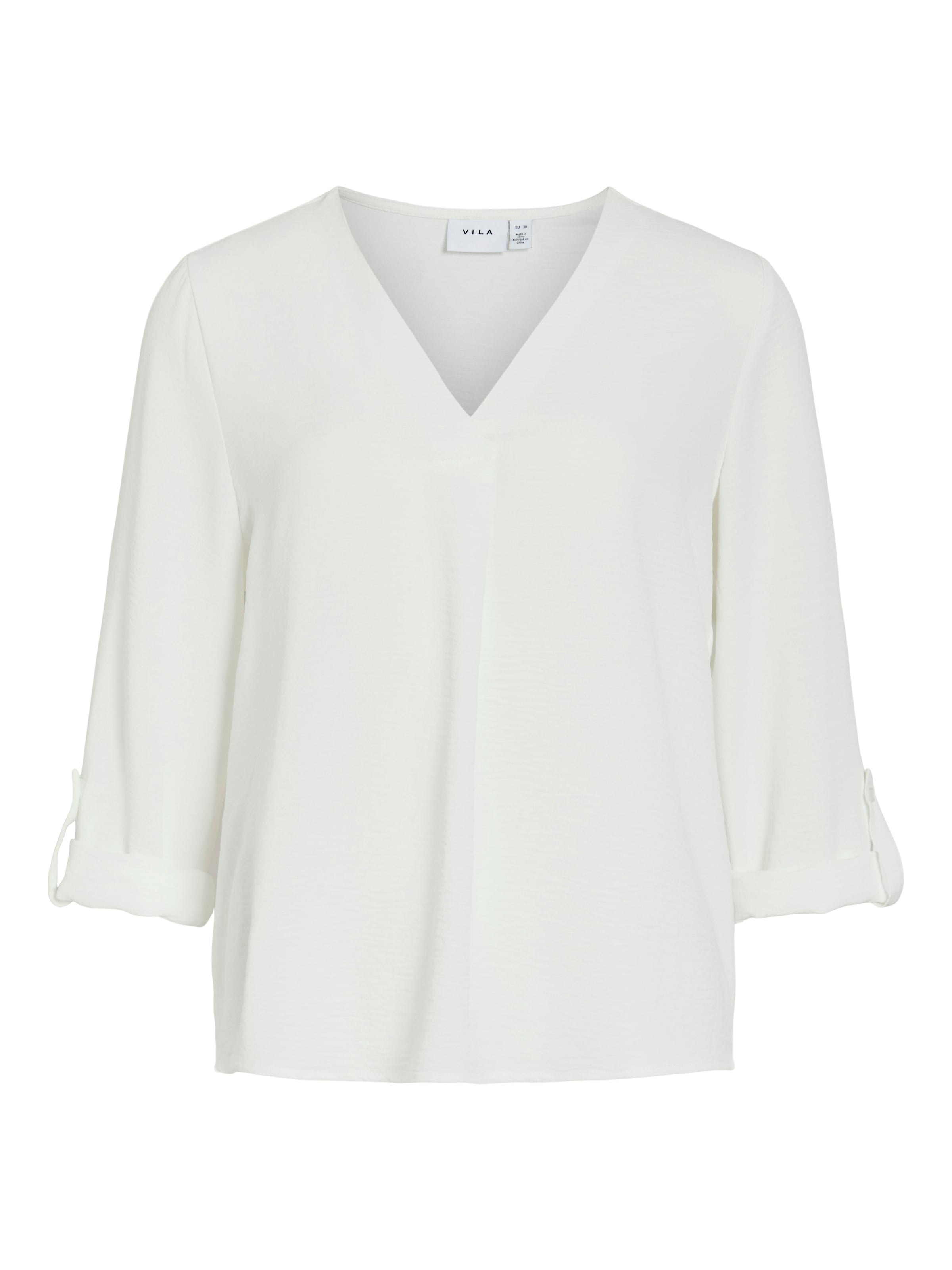 Vila Blusenshirt »VIJOSA 3/4 V-NECK TOP - NOOS«