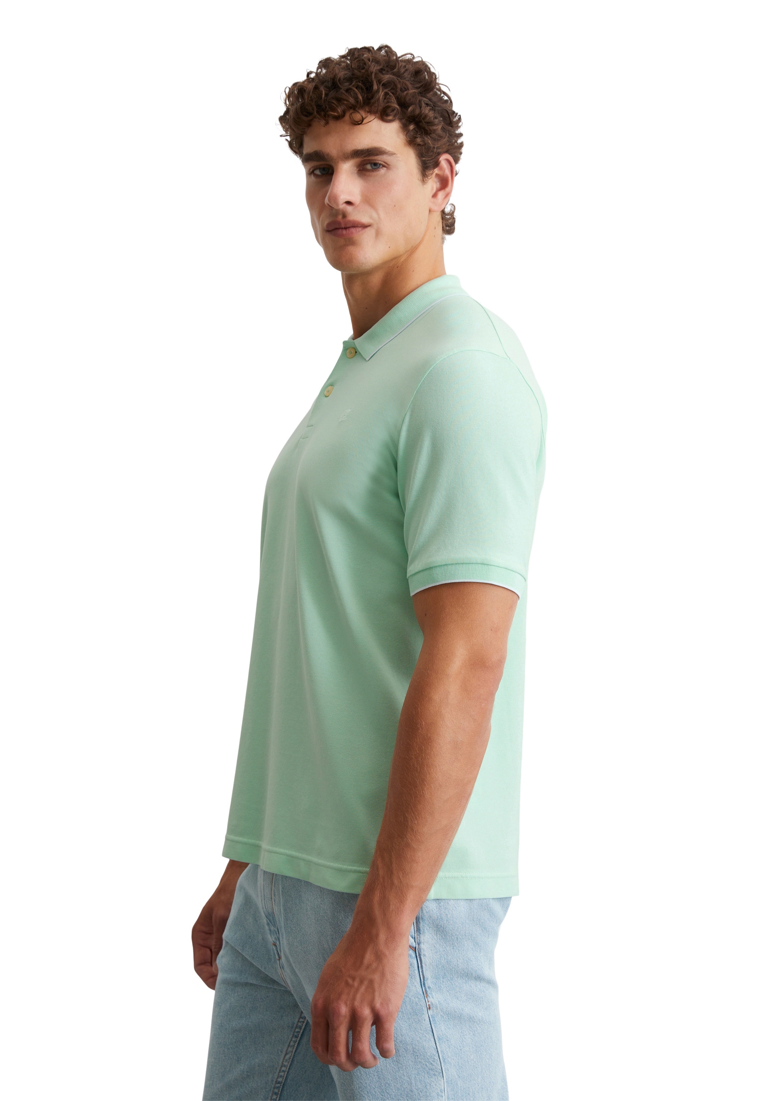 Marc O'Polo Poloshirt »aus Bio-Baumwoll-Mix«