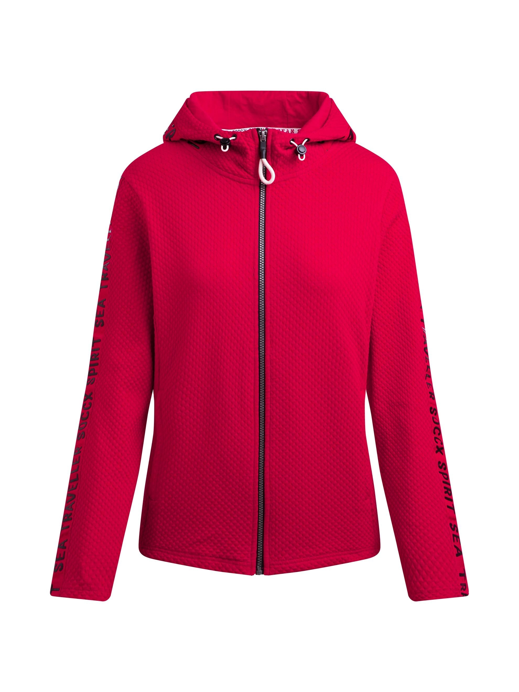SOCCX Kapuzensweatjacke mit verstellbarer Kapuze