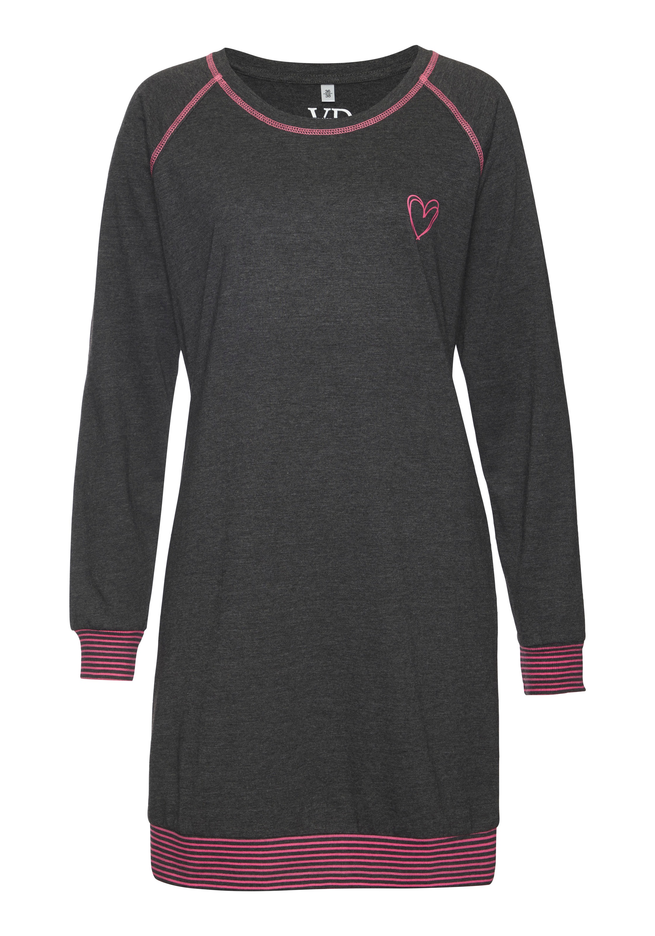 Vivance Dreams Nachthemd 1-teilig, mit dekorativen Flatlock-Nähten in Neonf günstig online kaufen