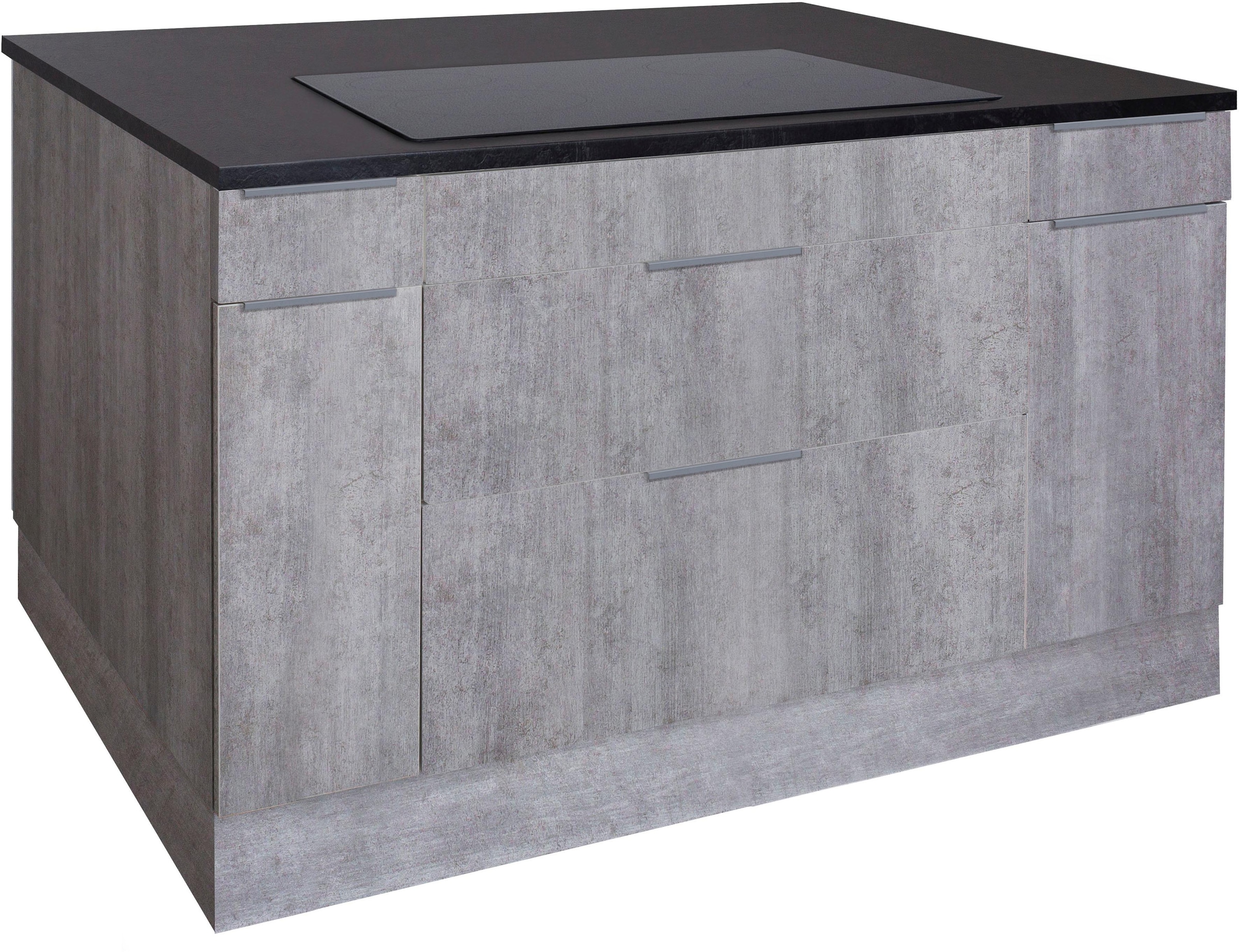 OPTIFIT Kücheninsel "Tara", mit Vollauszügen und Soft-Close-Funktion, Stellbreite 150 x 95 cm
