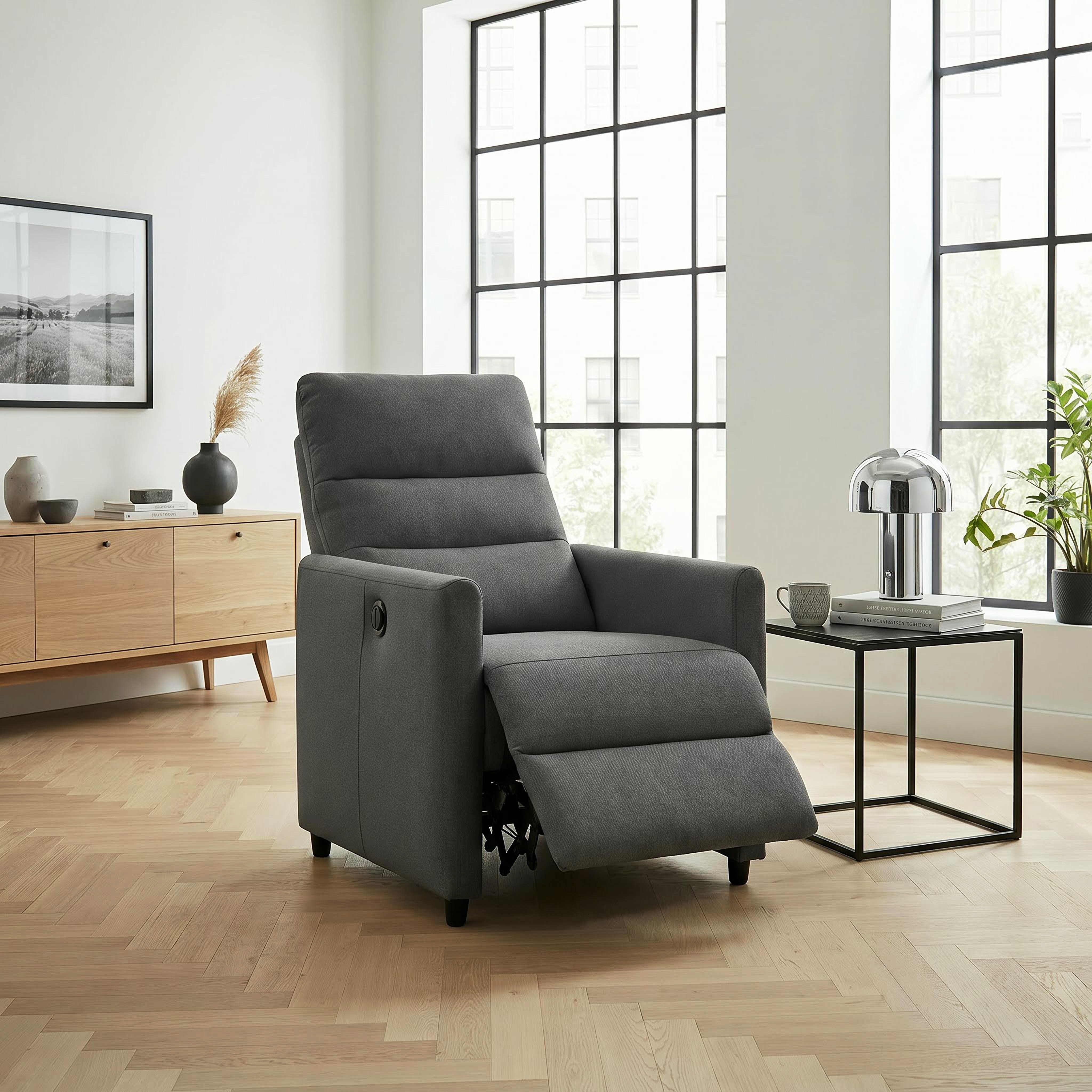 OTTO home Relaxsessel "ANNICA, TV-Sessel mit elektrischer Relax- und Liegefunktion" Federkern-Polsterung, pflegeleichter Webstoff