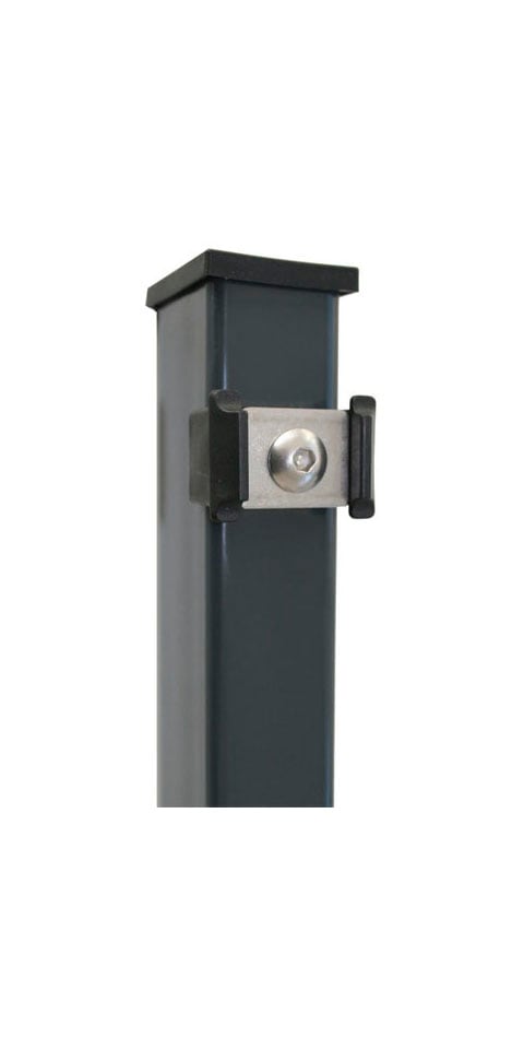 Zaunpfosten »Modell P mit Edelstahlplättchen«, Zaunpfosten 4x6x140 cm, für Höhe 83 cm