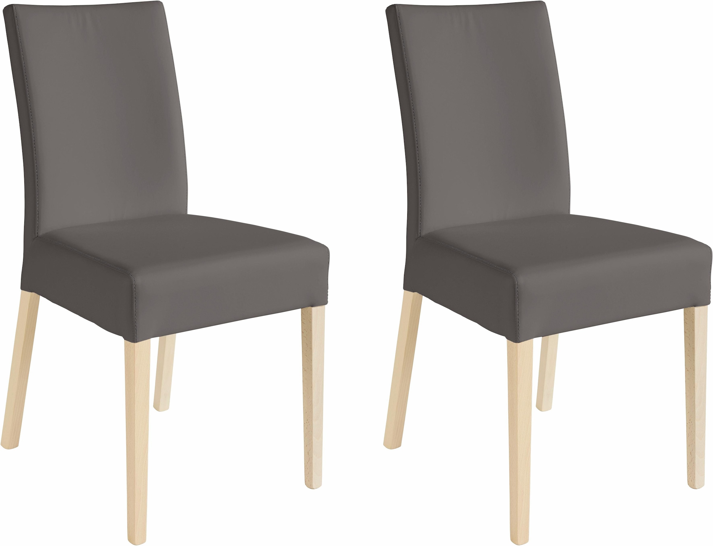 Home affaire 4-Fußstuhl "Umag" (Set) 2 Stk.Sitz und Rücken gepolstert günstig online kaufen