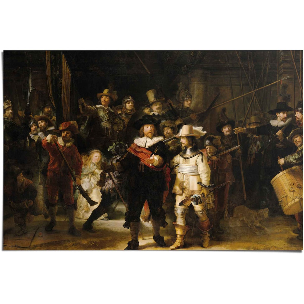 Reinders! Poster »Rembrandt Die Nachtwache«, (1 St.)