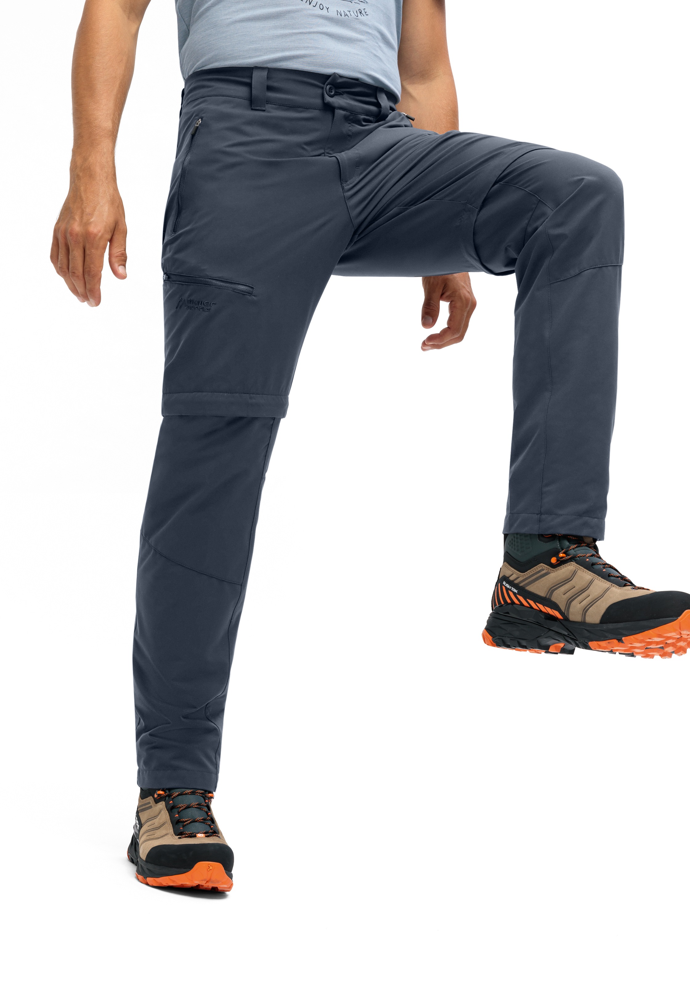 Maier Sports Outdoorhose »Tajo Zip Loop«, Herren Wanderhose, Zip-Off Funktionshose, 4 Taschen, Regular Fit