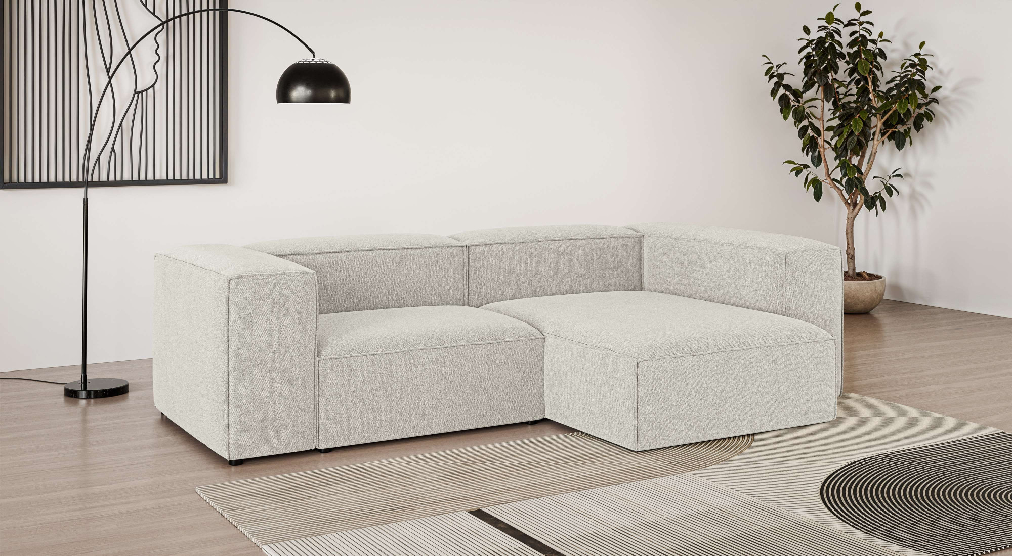 OTTO home Ecksofa "HAILY L-Form links/rechts, Modularsofa, Sitztiefe 70/130 cm" als Modul oder separat verwendbar, für individuelle Zusammenstellung