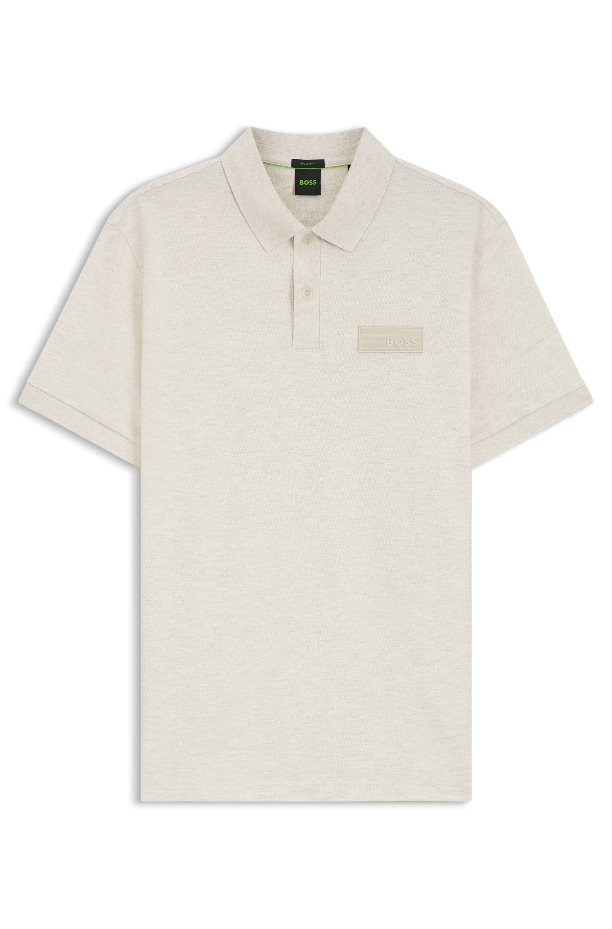 BOSS GREEN Poloshirt »Paddy Structure« Regular Fit, Reine Baumwolle, Logo-Patch