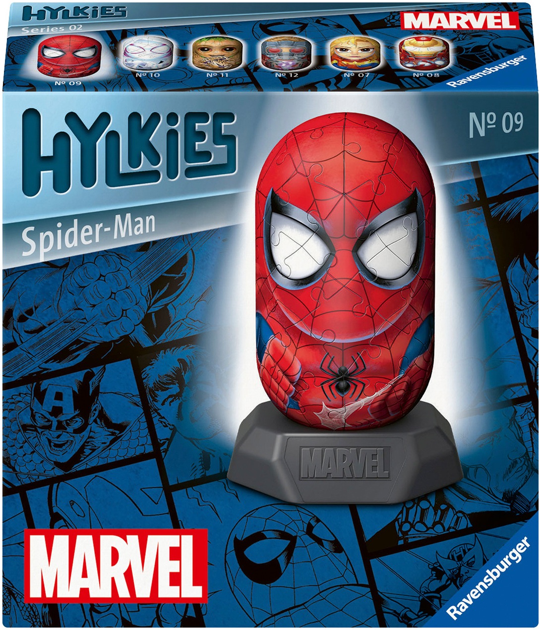 Ravensburger 3D-Puzzle »Marvel Heroes, Hylkies Sammelfigur #09 Spider-Man«, Made in Europe