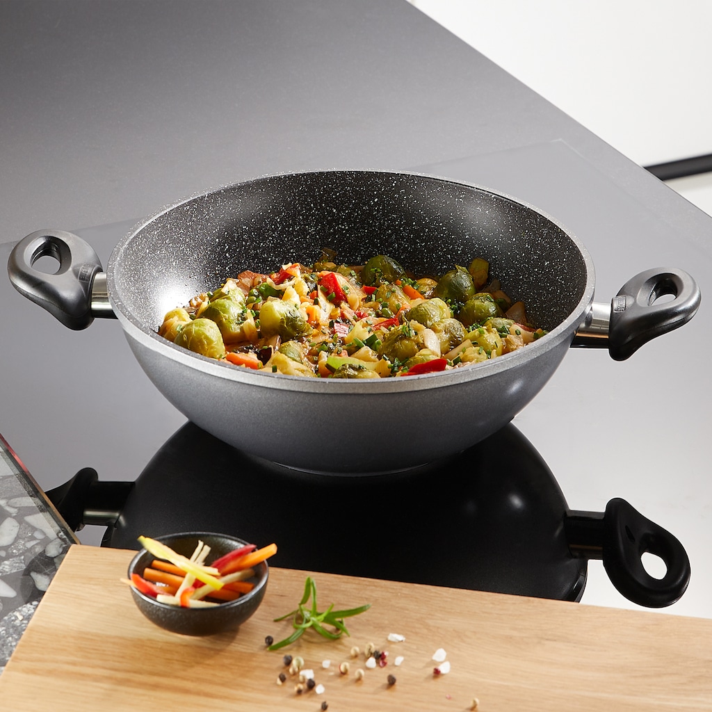 STONELINE Wok, Aluminiumguss, Ø 28 cm, Induktion