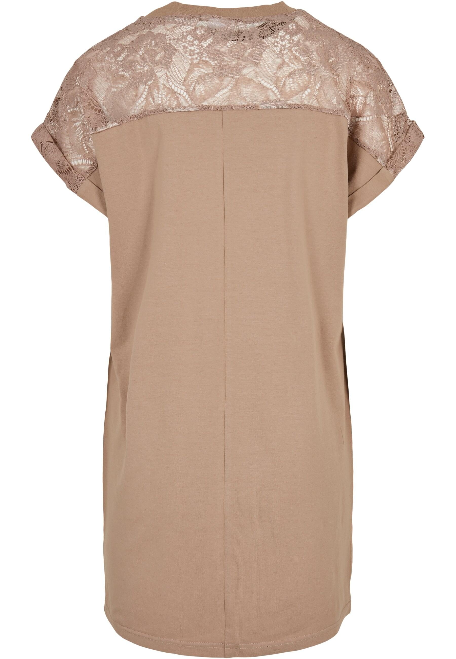 URBAN CLASSICS Shirtkleid »Urban Classics Damen Ladies Lace Tee Dress«, (1 tlg.)