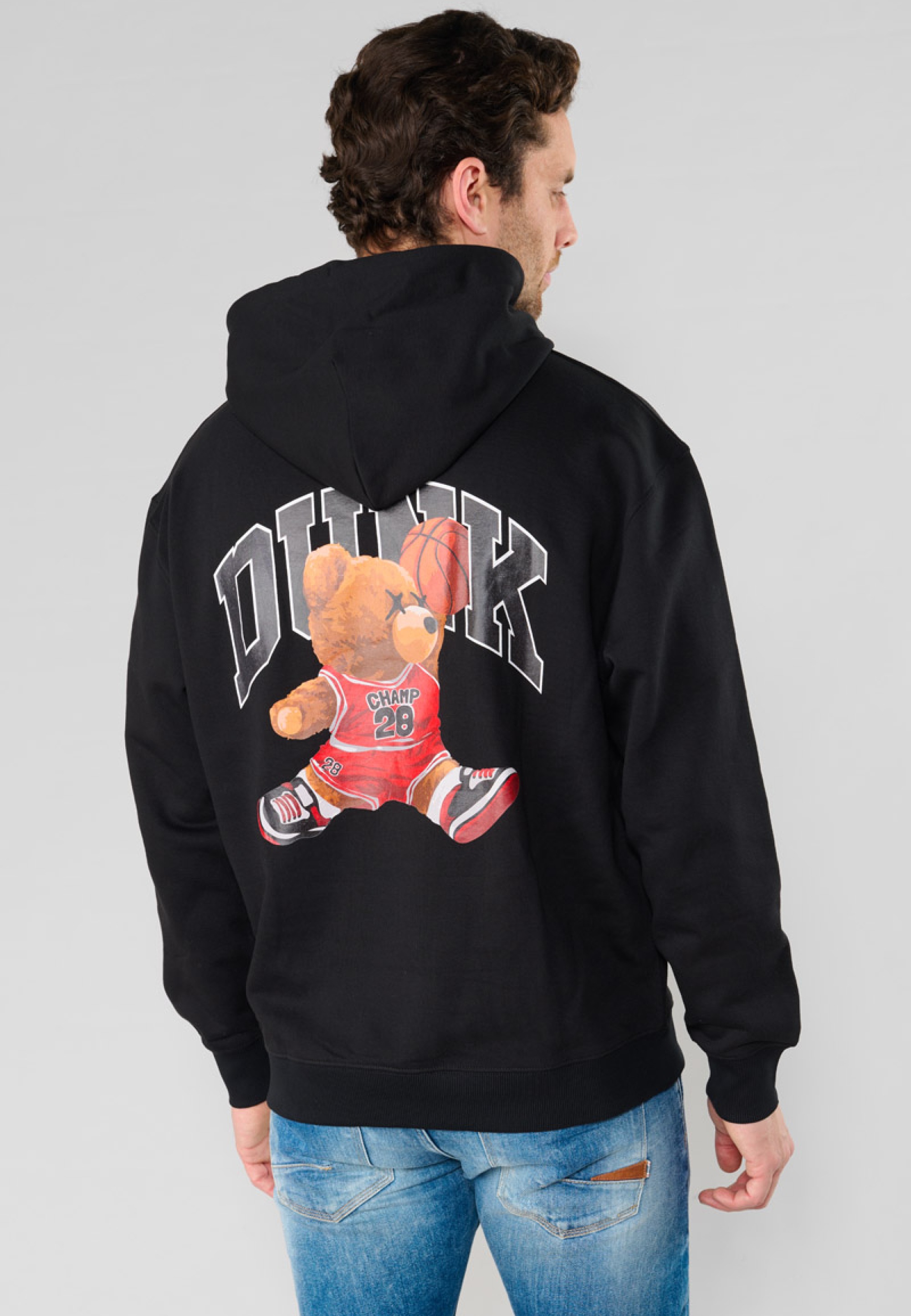 Le Temps Des Cerises Kapuzensweatshirt »LORO«, mit lässigen Bären-Prints