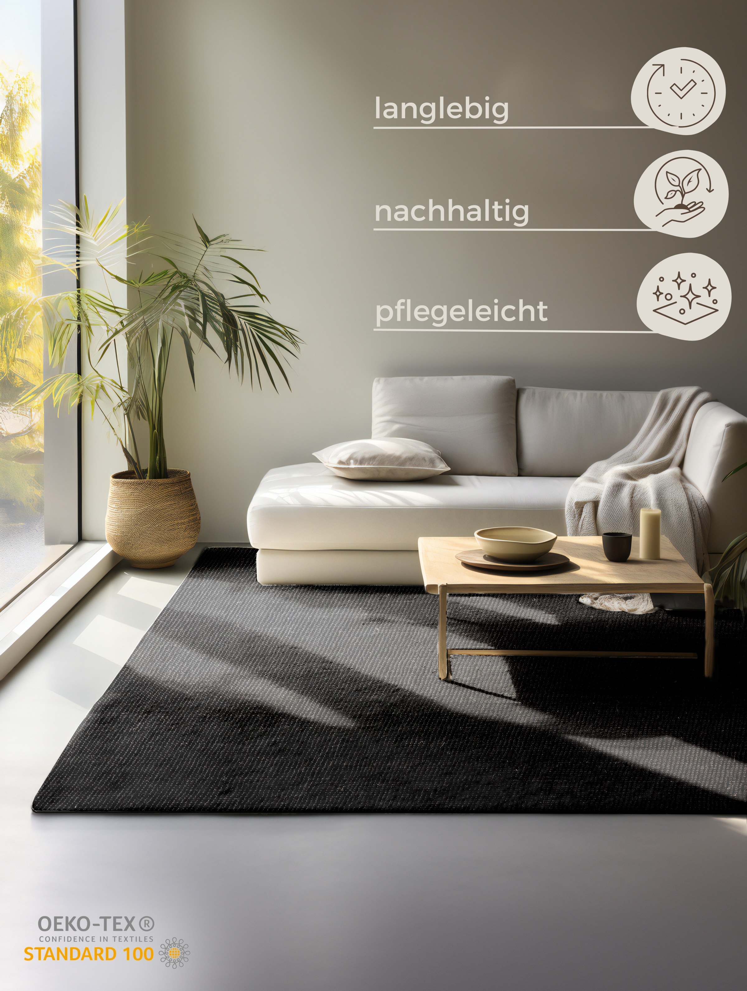 Thumbnail - HANSE Home Teppich "Jaipur Juteteppich, als Läufer und in Rund", rechteckig, 10 mm Höhe, 100% Naturfaser, Wohnzimmer, Es...