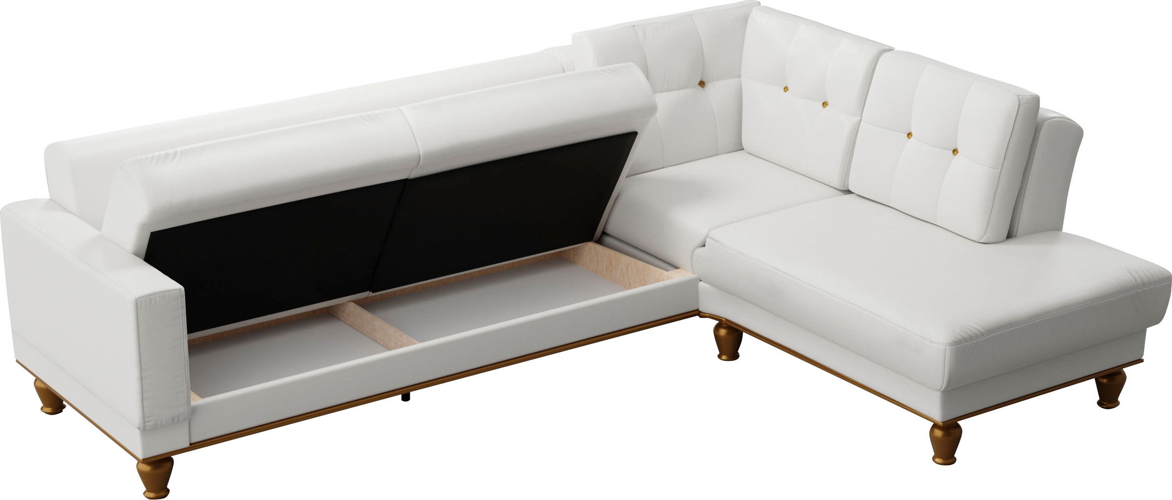 sit&more Ecksofa »Orient 5 L-Form«, mit Strass-Stein, wahlweise mit Bettfunktion und Bettkasten