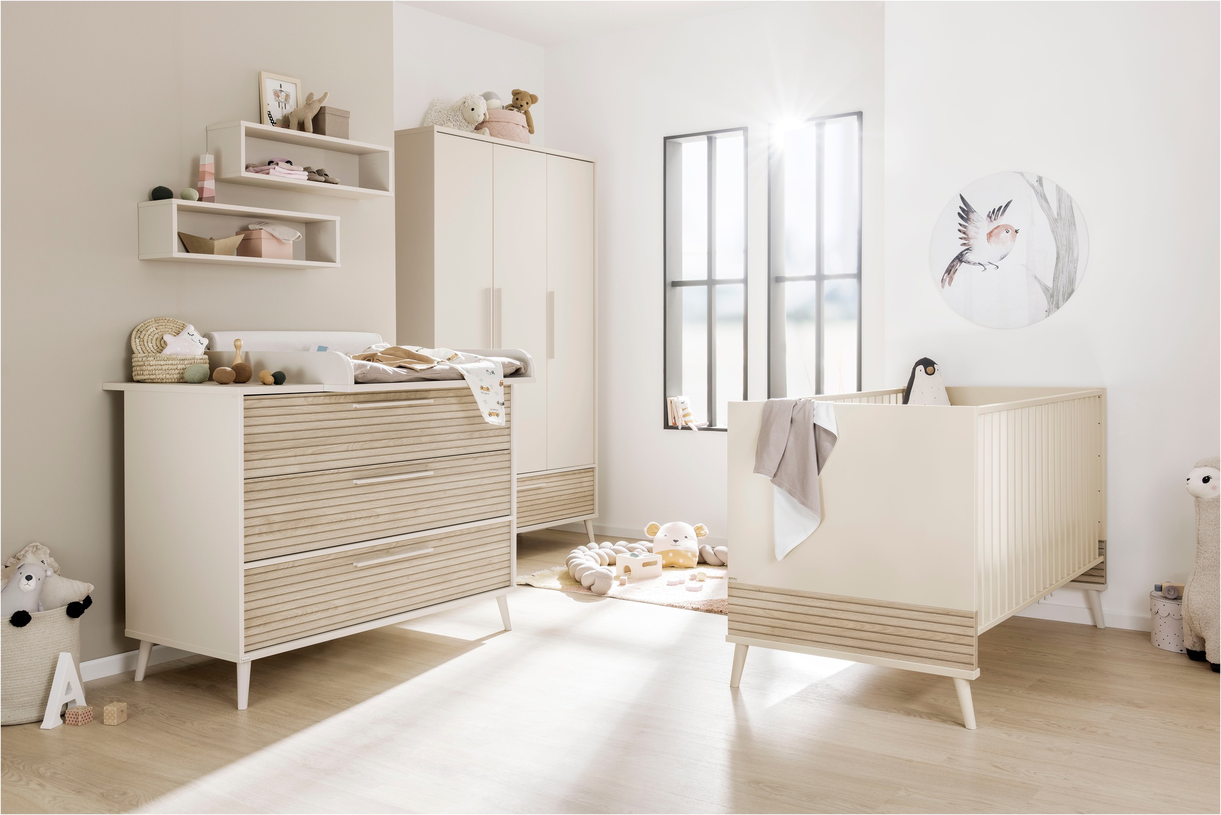 PAIDI Wickelkommode "EEFJE Kommode in modernem Design, Cashmere-Beige mit G günstig online kaufen