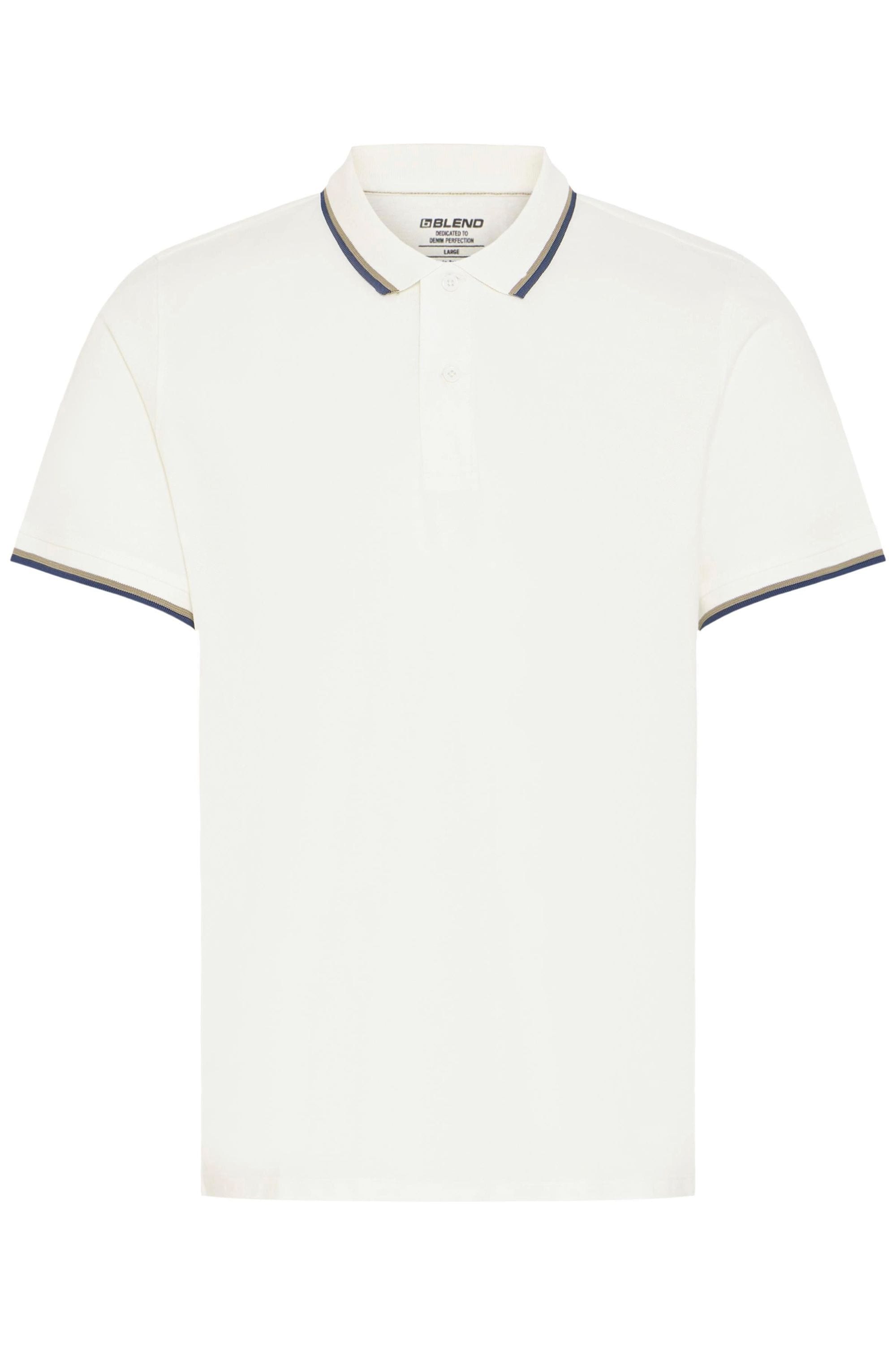 BLEND BHPrisal Poloshirt Weiß L 4