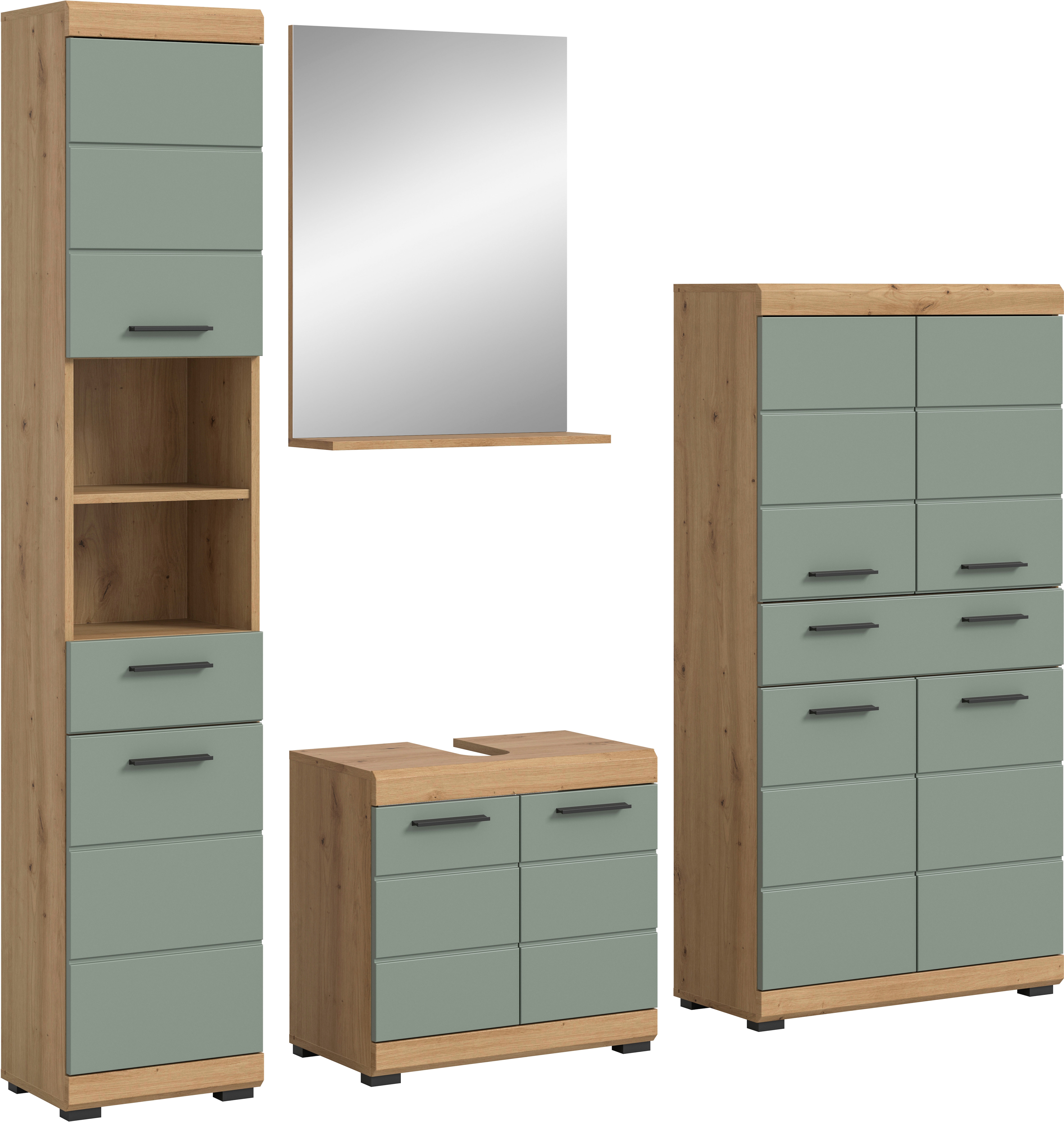 welltime Badmöbel-Set "Siena, 4 teilig, bestehend aus:" Set, TOPSELLER, 4 Stk. tlg.