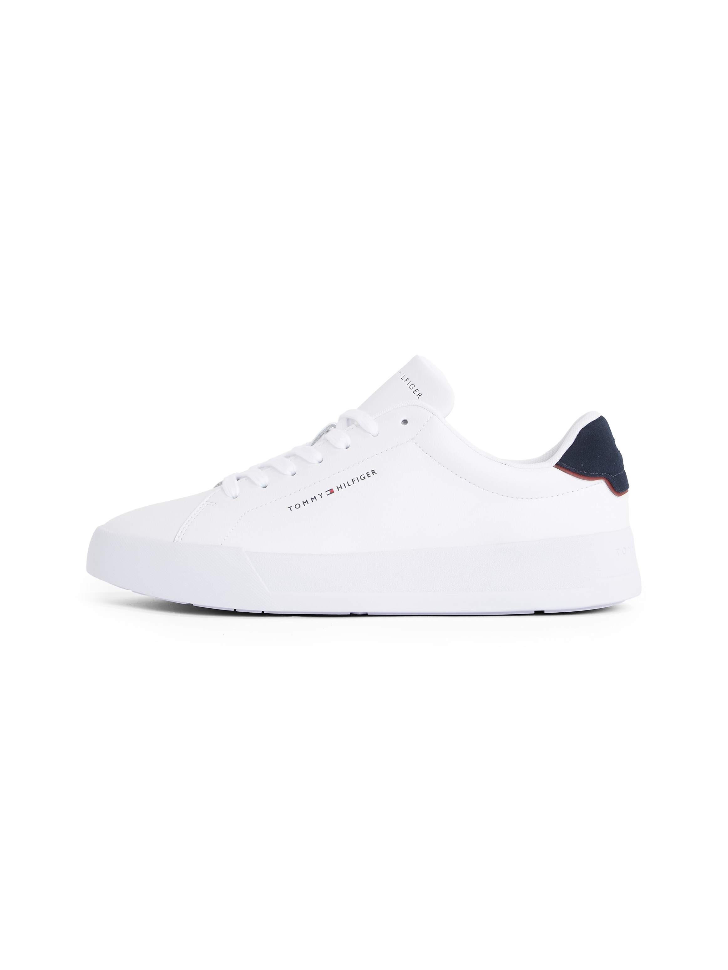 Tommy Hilfiger Plateausneaker »TH COURT LTH DETAIL ESS«, Freizeitschuh, Halbschuh, Schnürschuh mit seitlichem Logoschriftzug