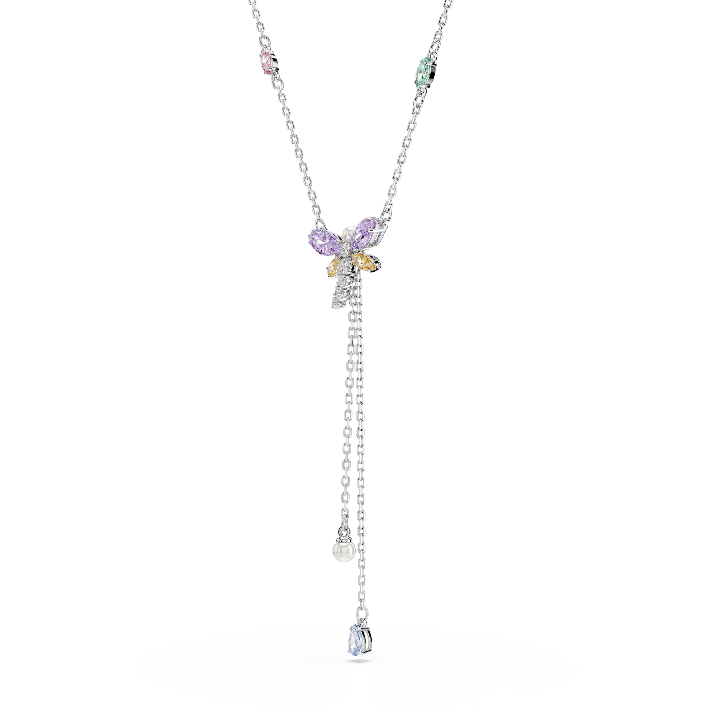 Swarovski Y-Kette »Schmuck Geschenk 2026 CAPSULE Halskette« mit Swarovski® Kristall, Zirkonia (synth.) - mit Swarovski® Perle