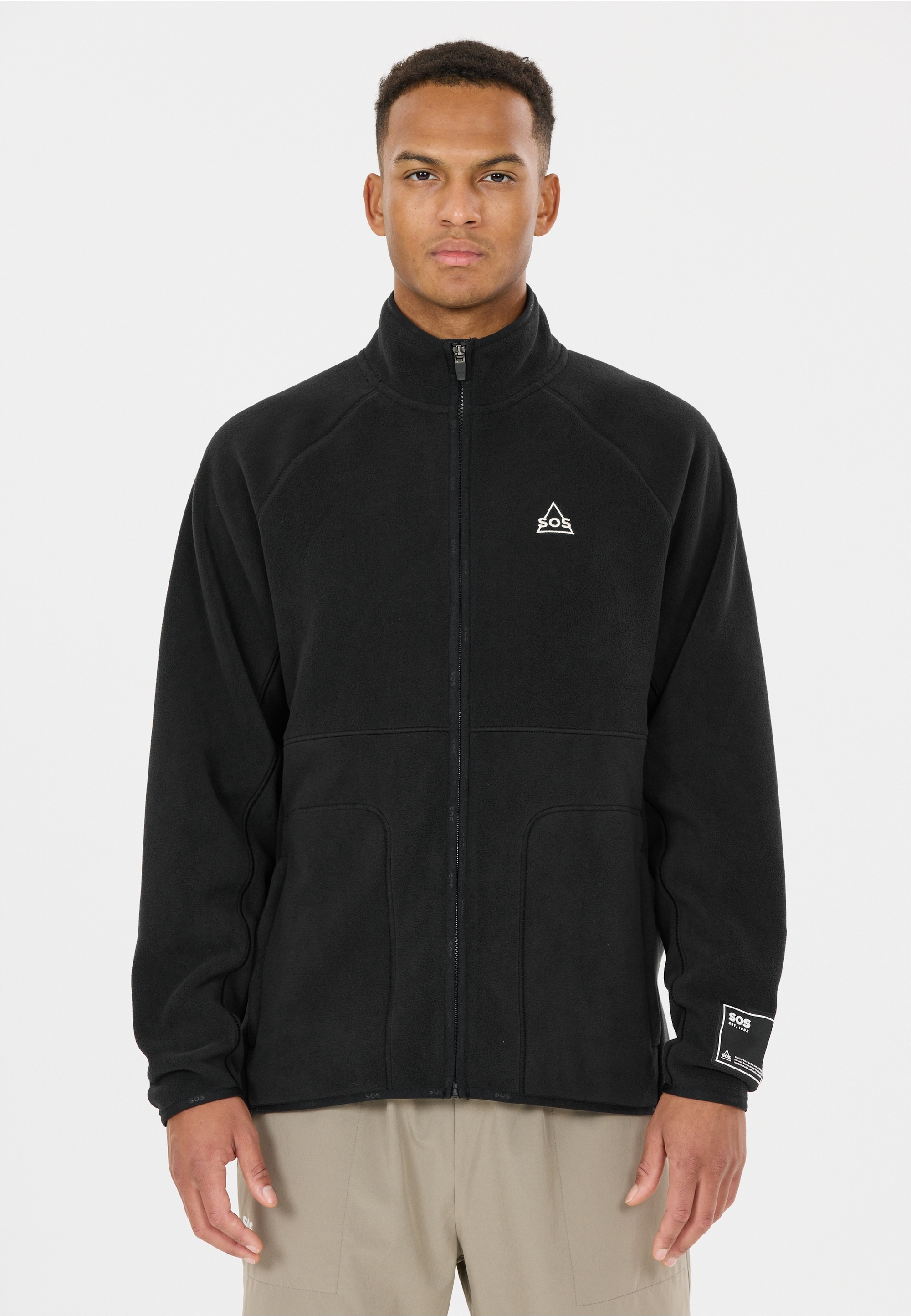 SOS Fleecejacke »Munson« aus atmungsaktivem und weichem Stoff