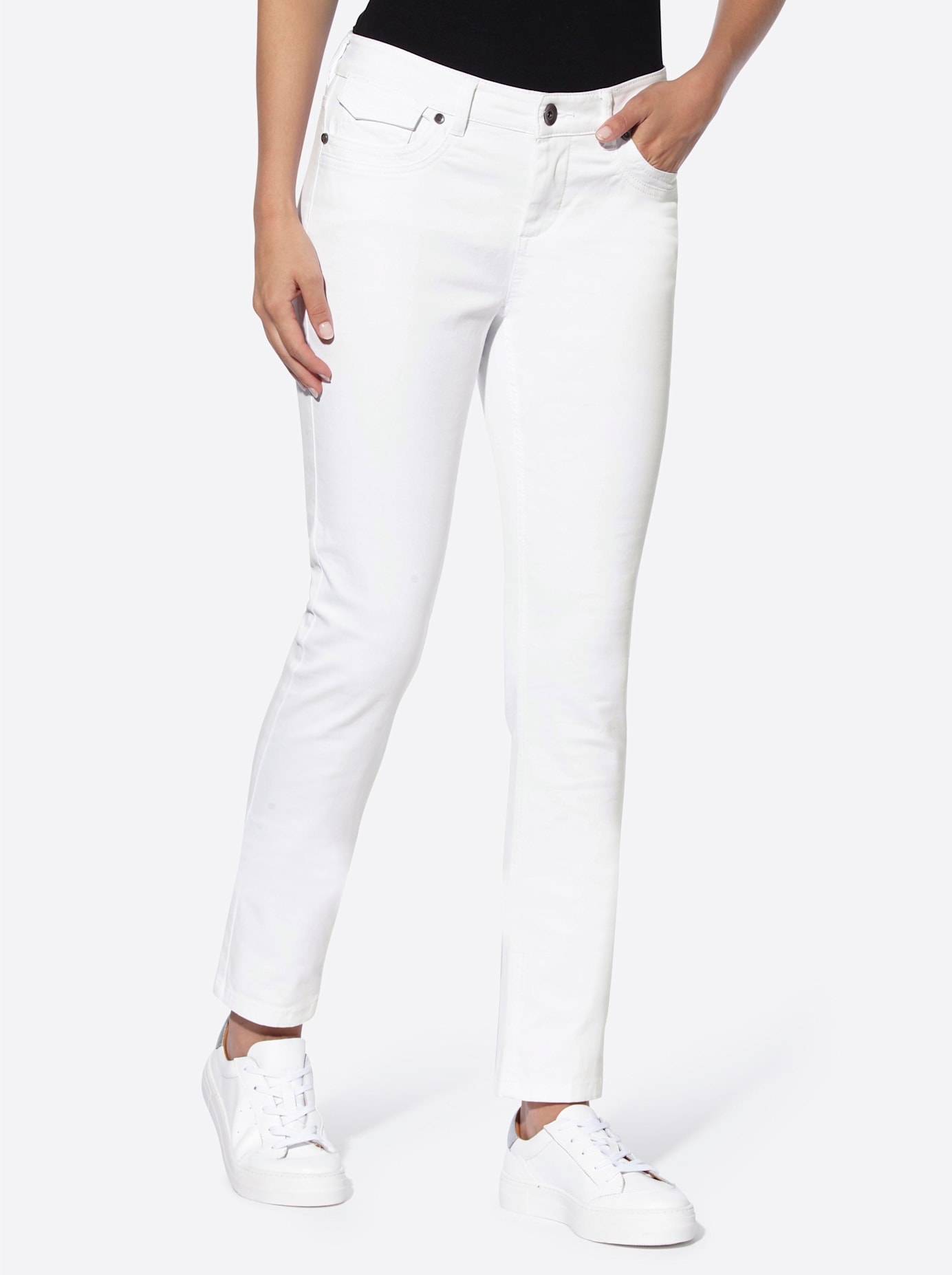 LINEA TESINI by heine Röhrenjeans, (1 tlg.) günstig online kaufen