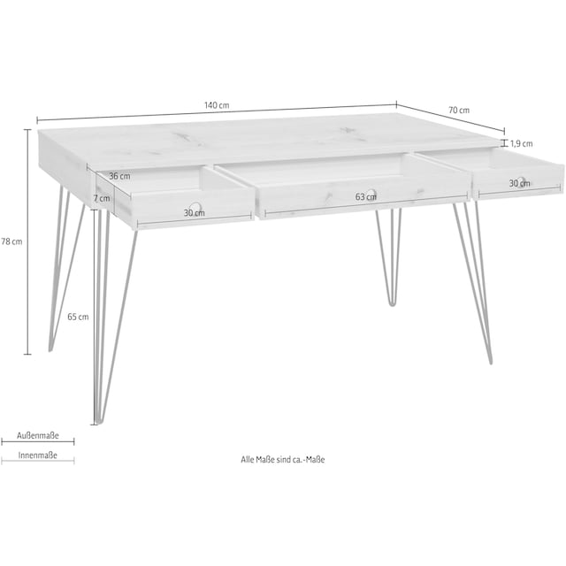 Mäusbacher Schreibtisch »Big System Office«, Breite 140 cm kaufen | BAUR